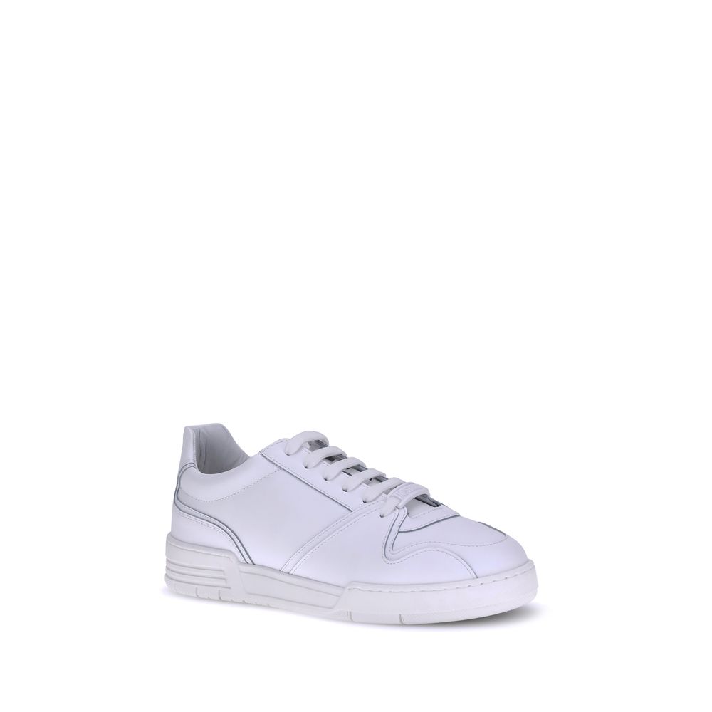 White Rubber Low Top Sneakers - ventzia