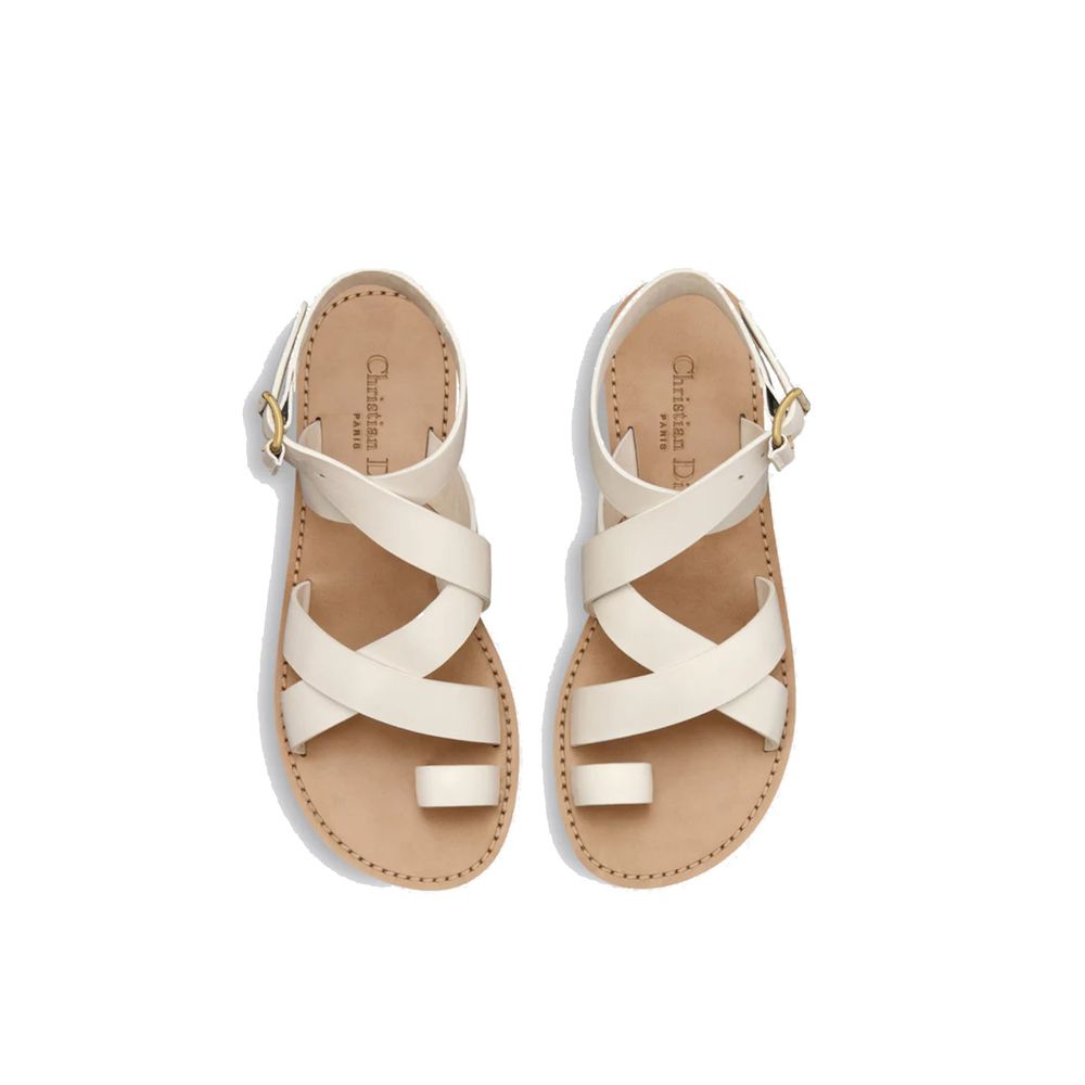 Sun Leather Flat Sandals - ventzia
