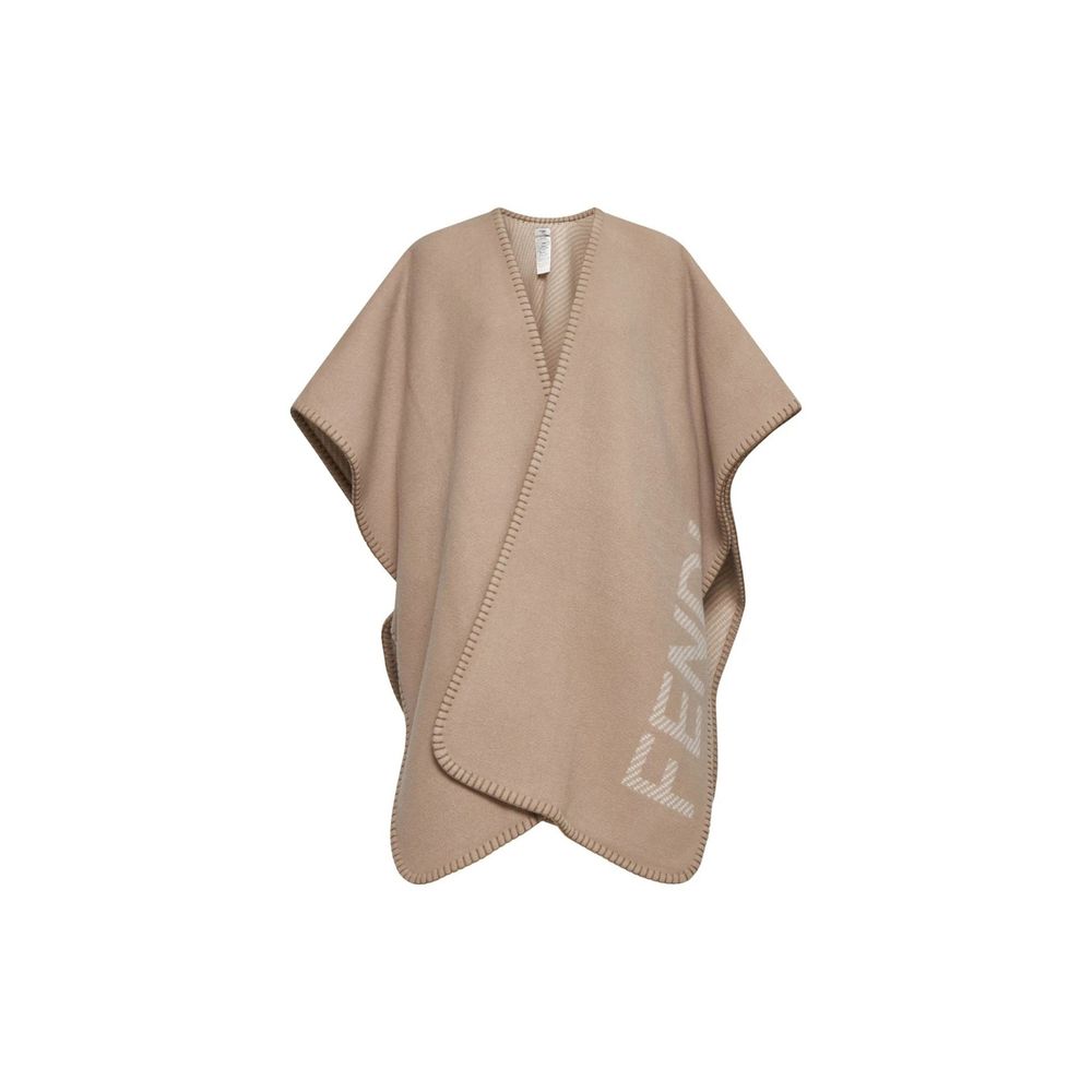 Wool And Cashmere Poncho - ventzia