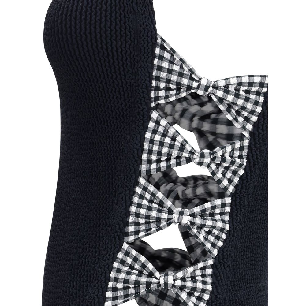 Black Polyamide One-Piece Swimsuit - ventzia