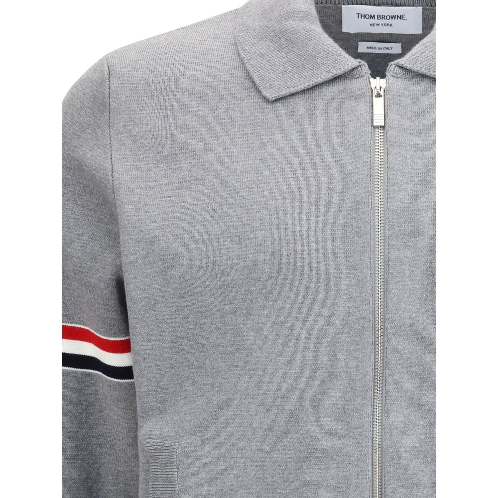 Gray Nylon Sweatshirt - ventzia
