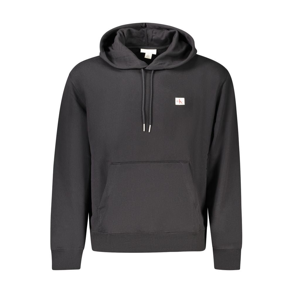 Black Cotton Men's Sweatshirt - ventzia