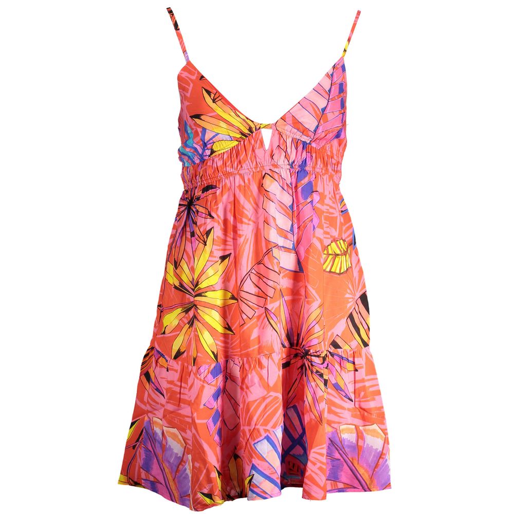 Rosso Polyester Women Dress - ventzia