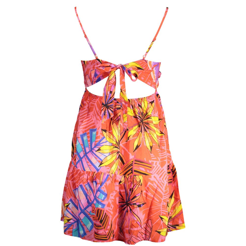 Rosso Polyester Women Dress - ventzia