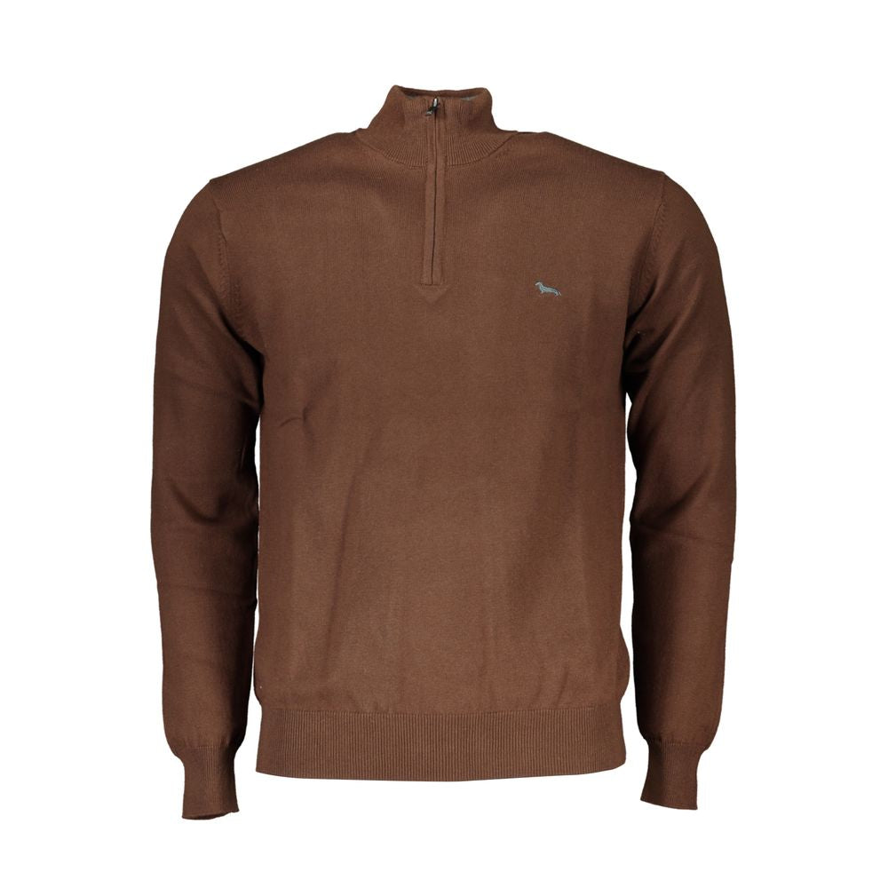 Brown Cotton Sweater - ventzia