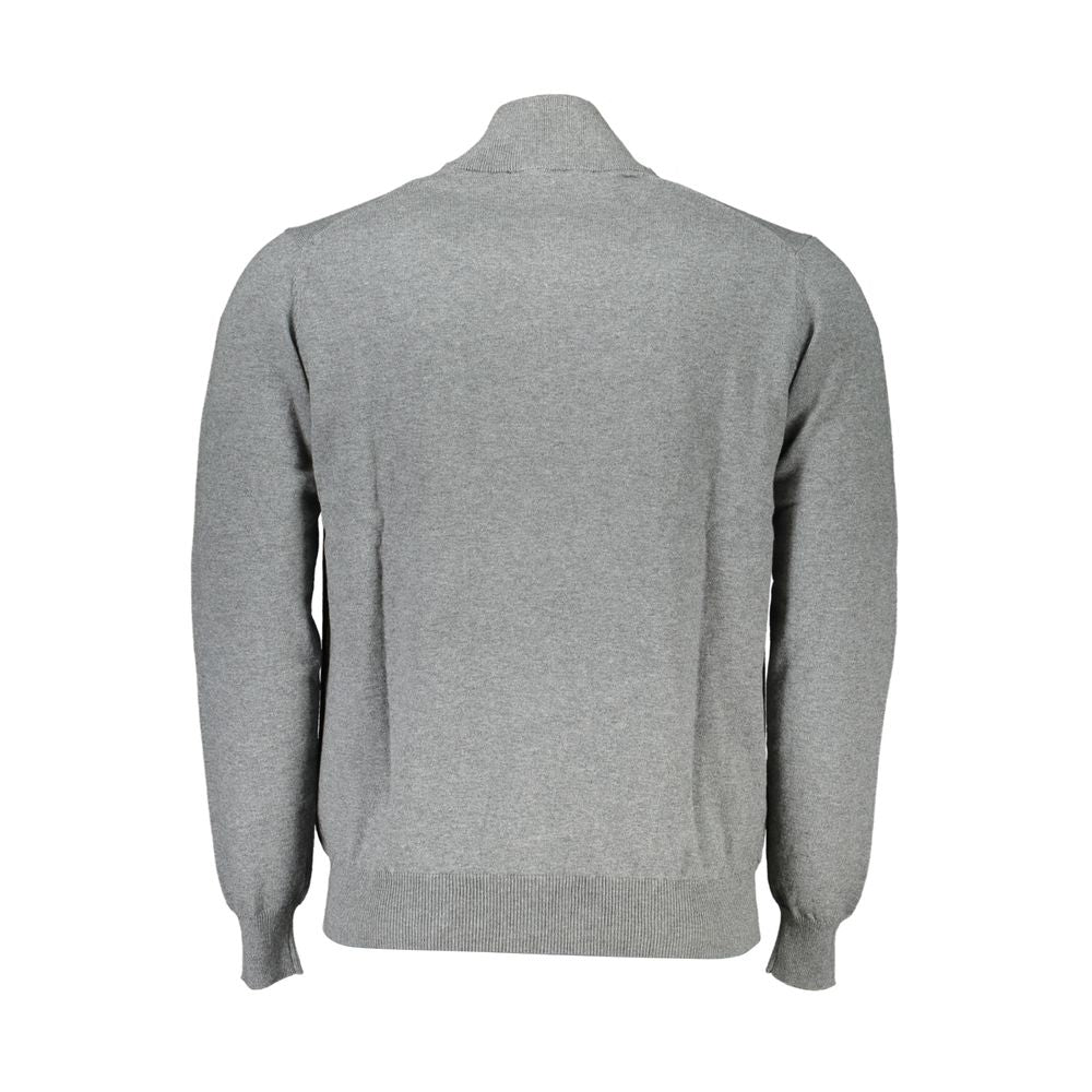 Gray Cotton Sweater - ventzia