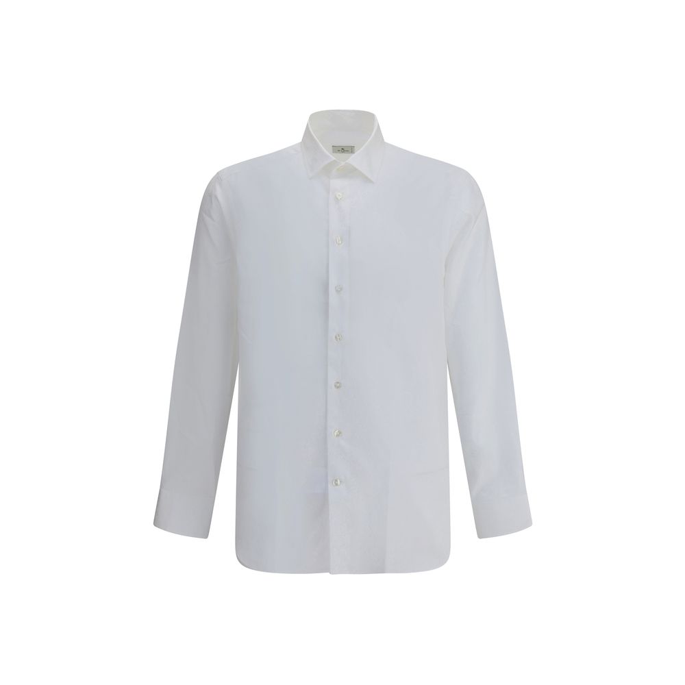 White Cotton Dress Shirt - ventzia