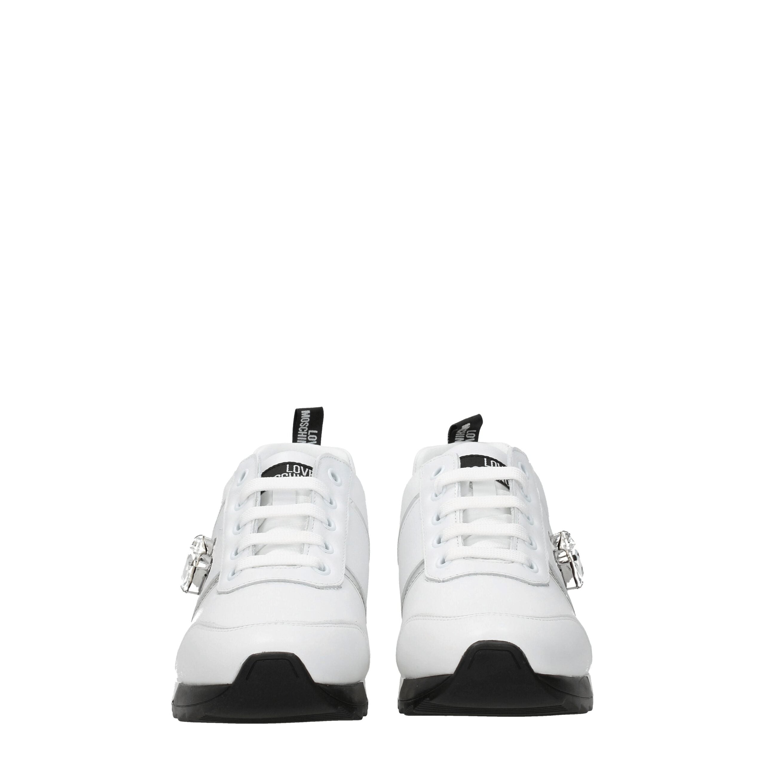 White Leather Low Tops