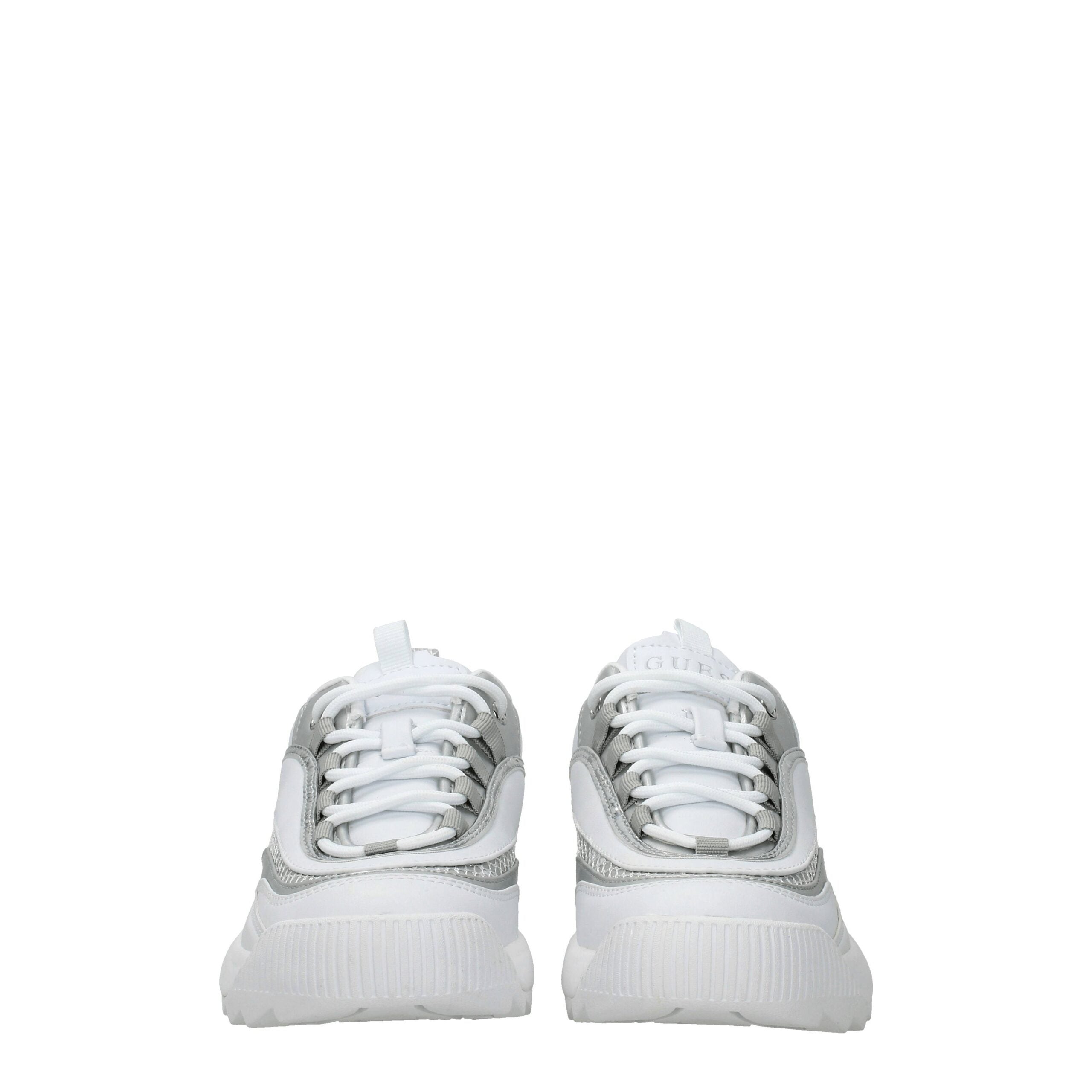 White Polyethylene Chunky Sneakers - ventzia