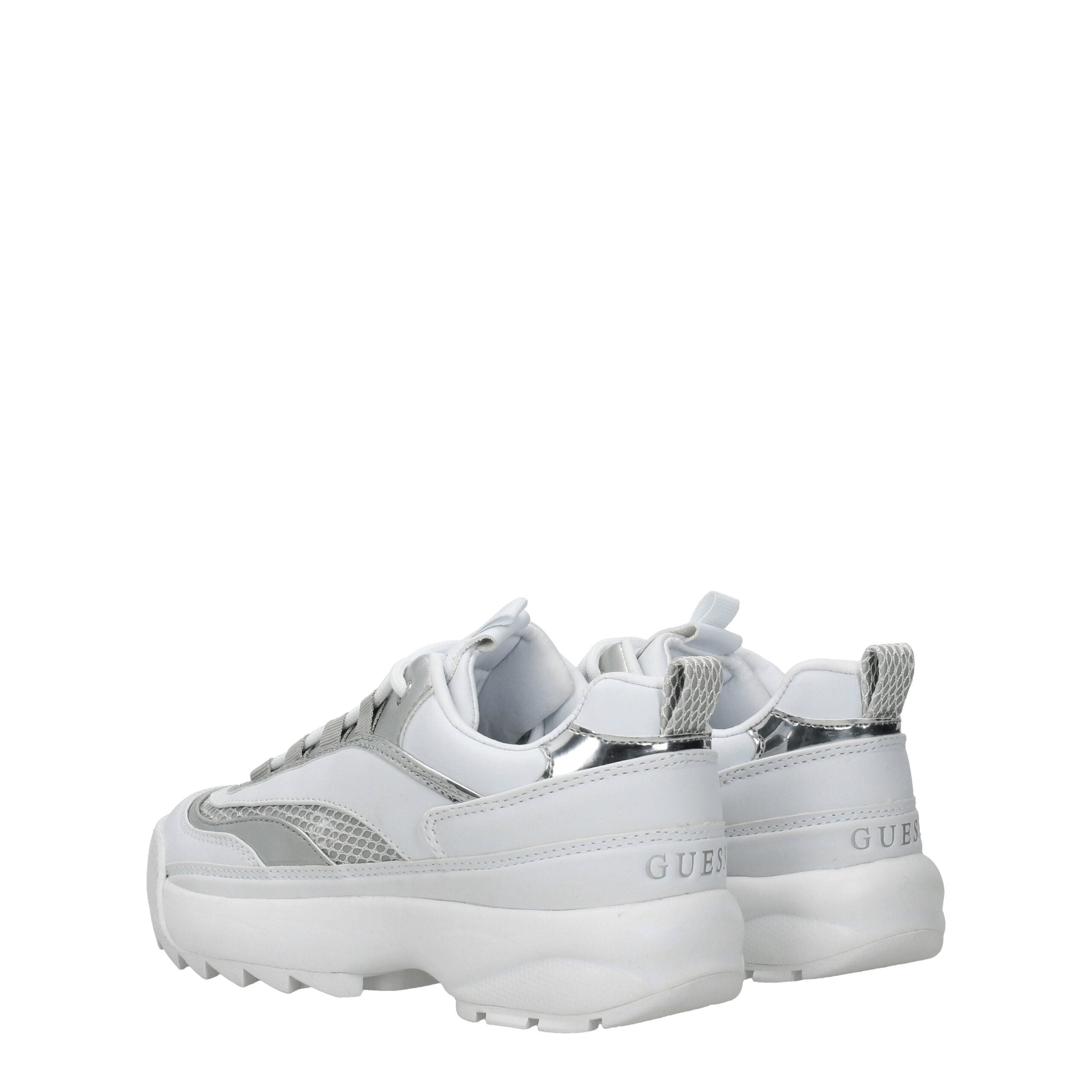 White Polyethylene Chunky Sneakers - ventzia