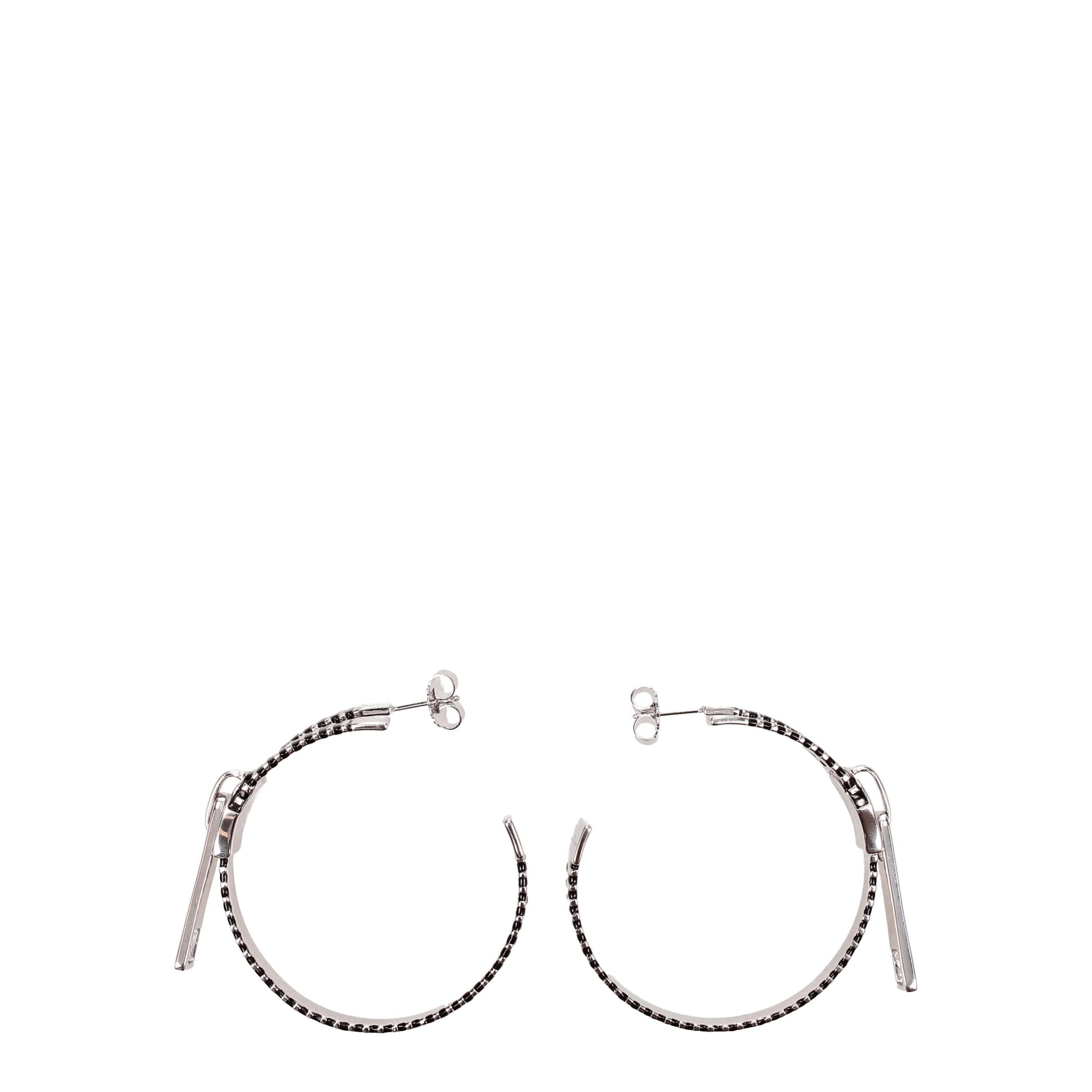 Gray Silver Earrings - ventzia