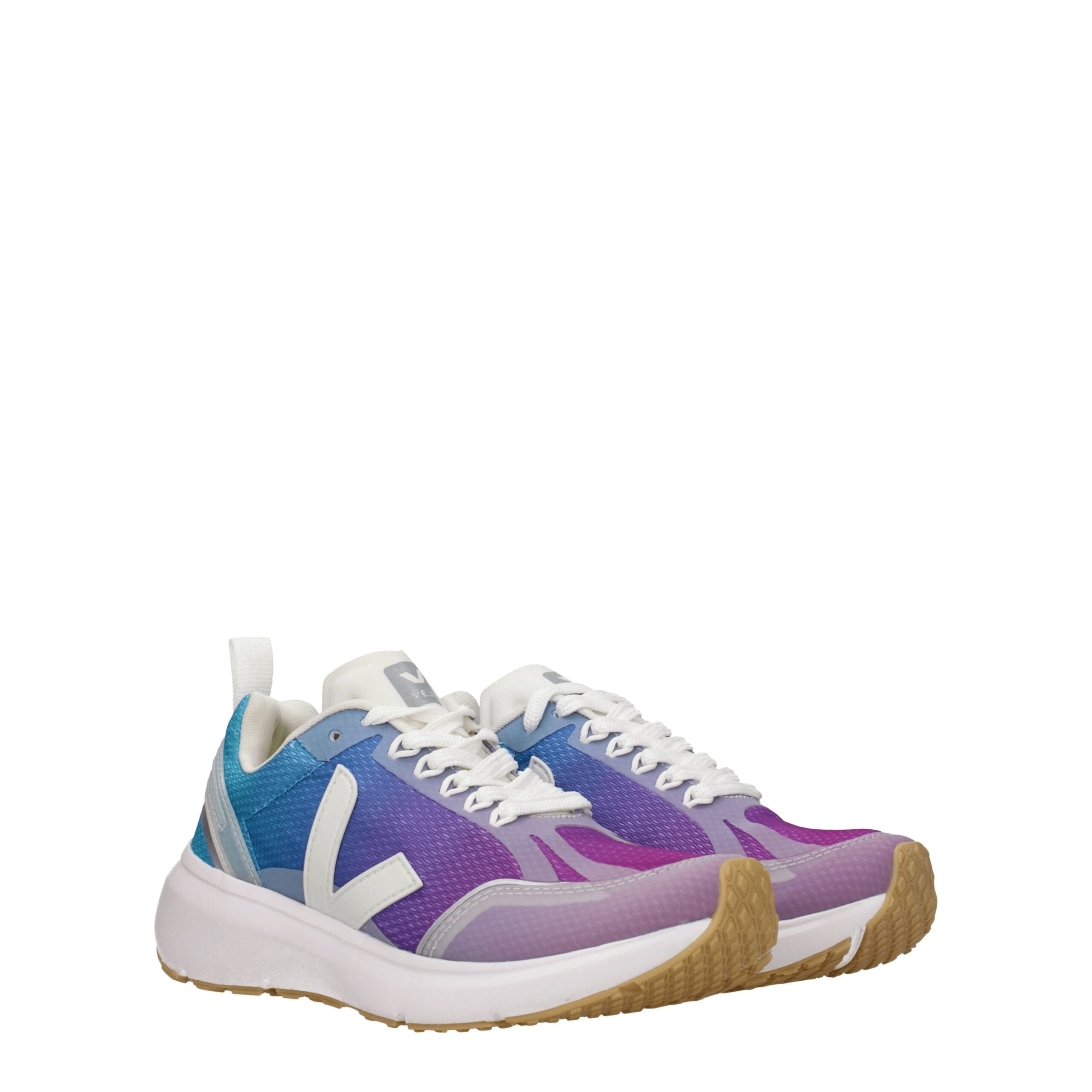 Multicolor Fabric Athletic Sneakers - ventzia