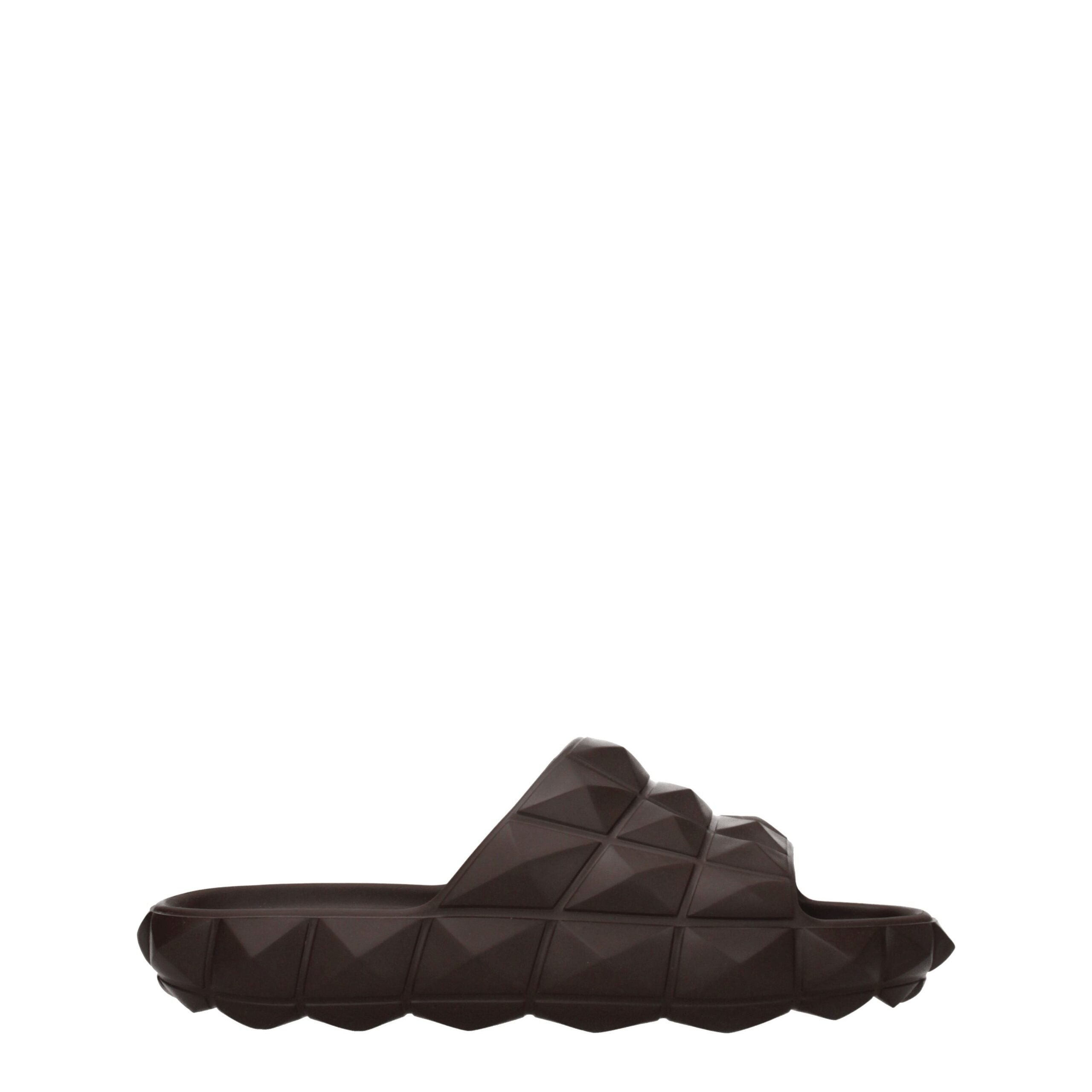 Brown Cotton Slippers - ventzia