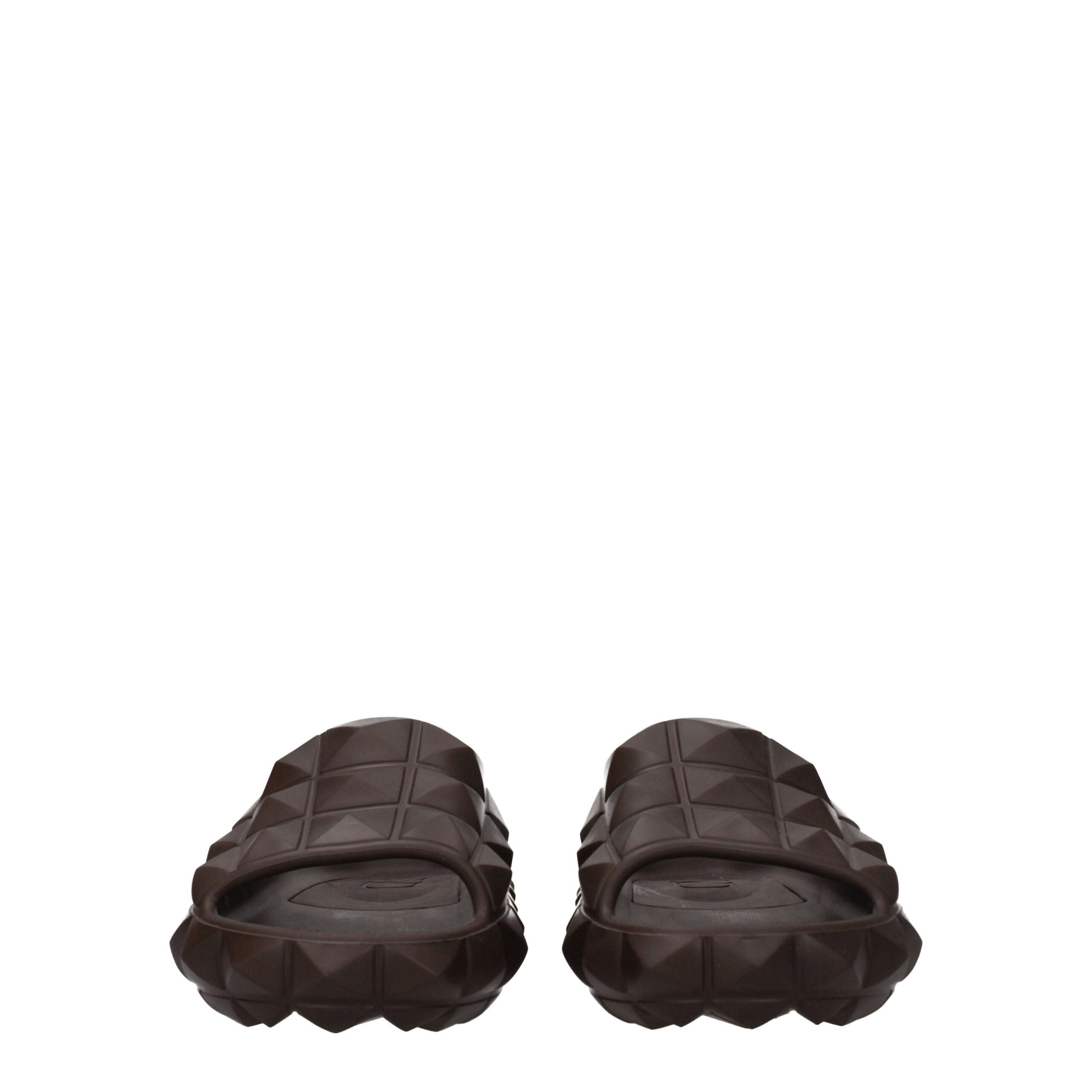 Brown Cotton Slippers - ventzia