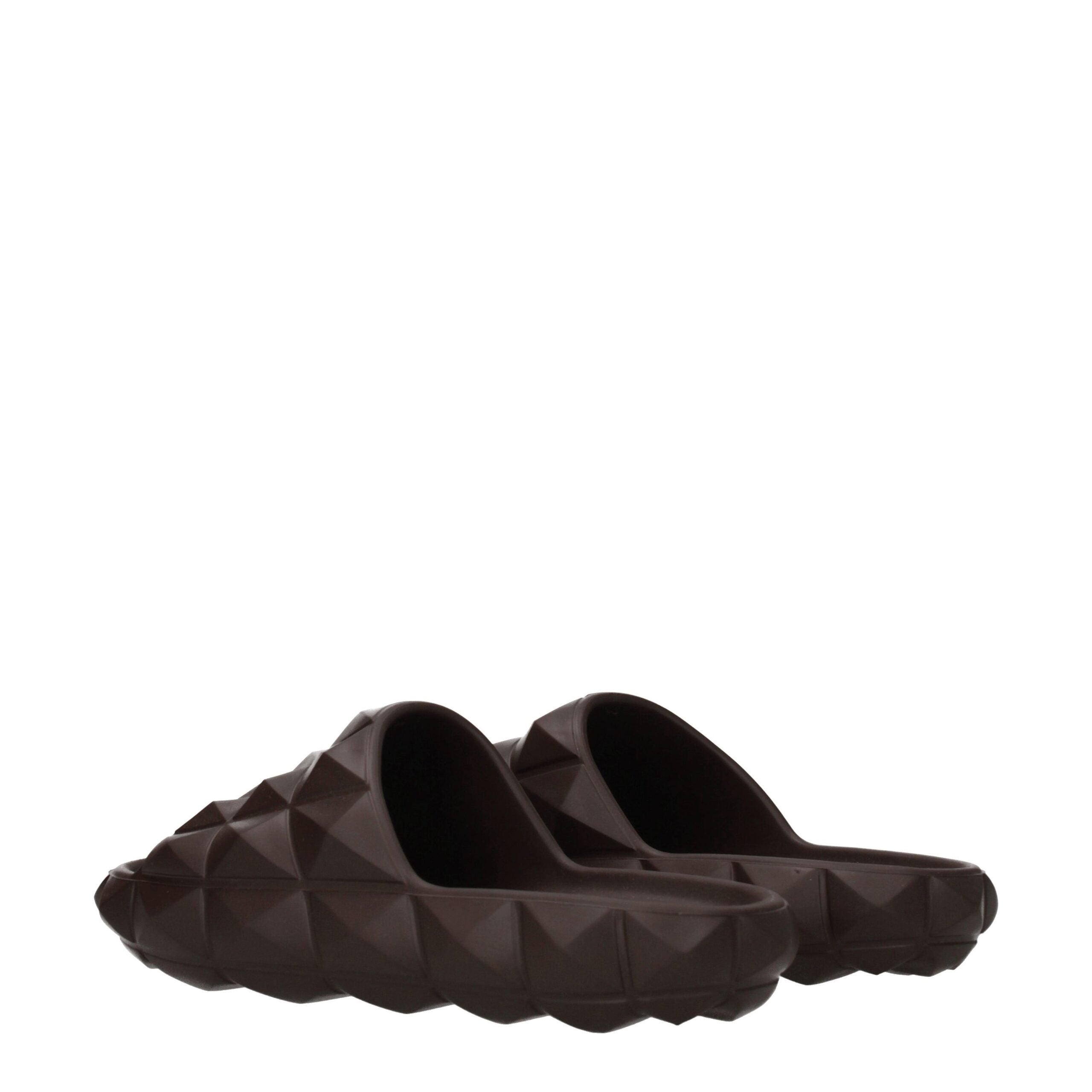 Brown Cotton Slippers - ventzia