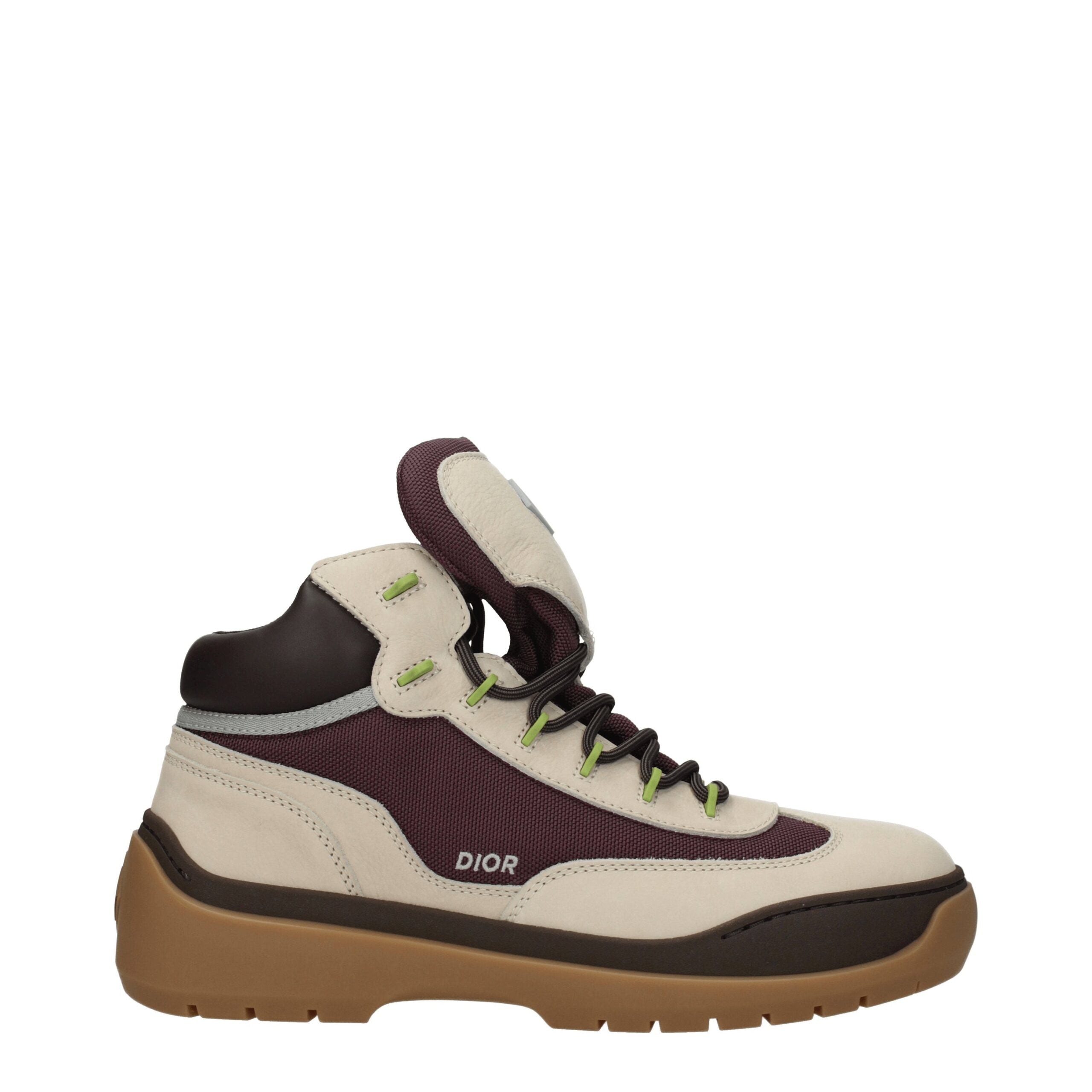 Beige Leather Ankle Boots - ventzia