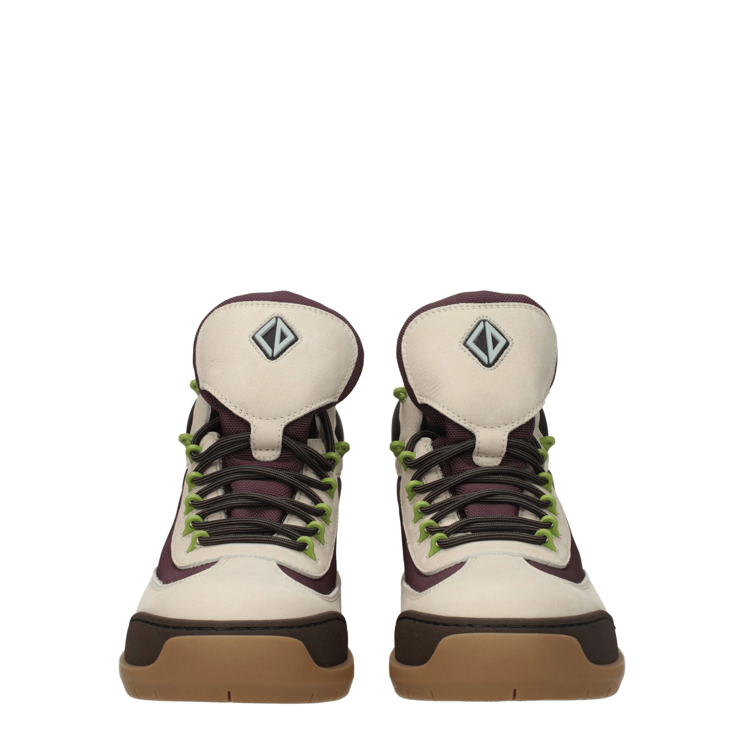 Beige Leather Ankle Boots - ventzia