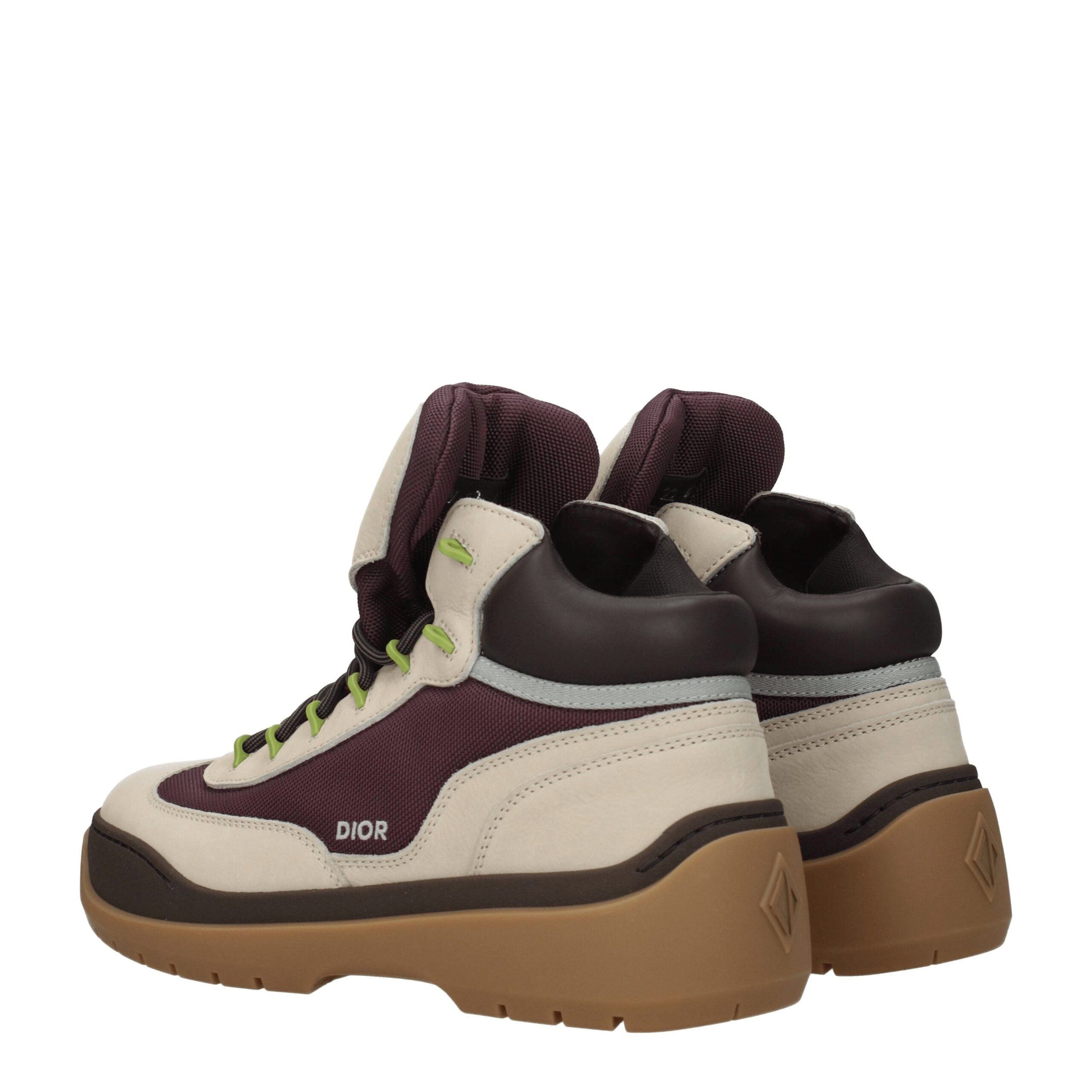 Beige Leather Ankle Boots - ventzia