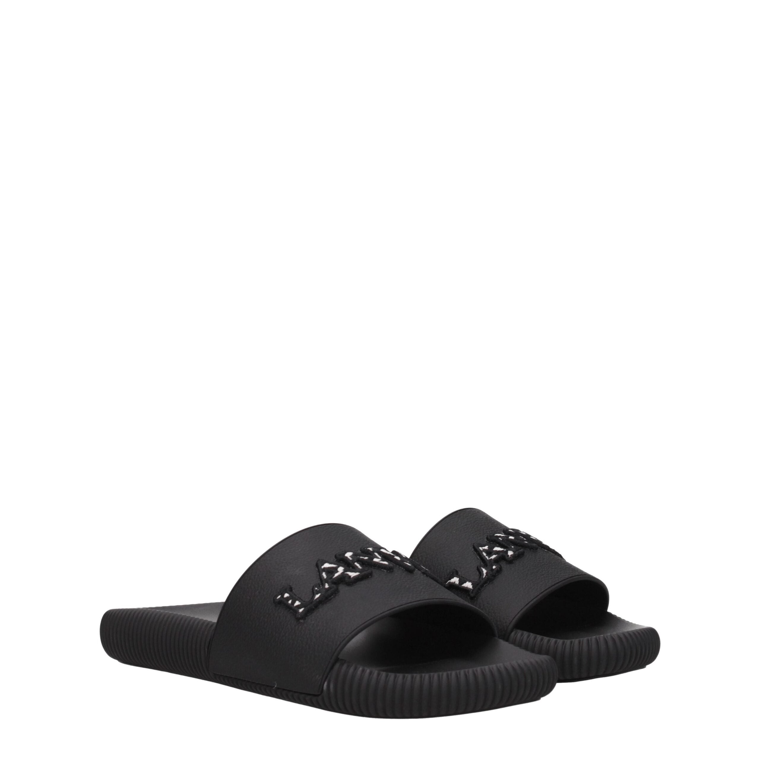 Black Cotton Slippers - ventzia