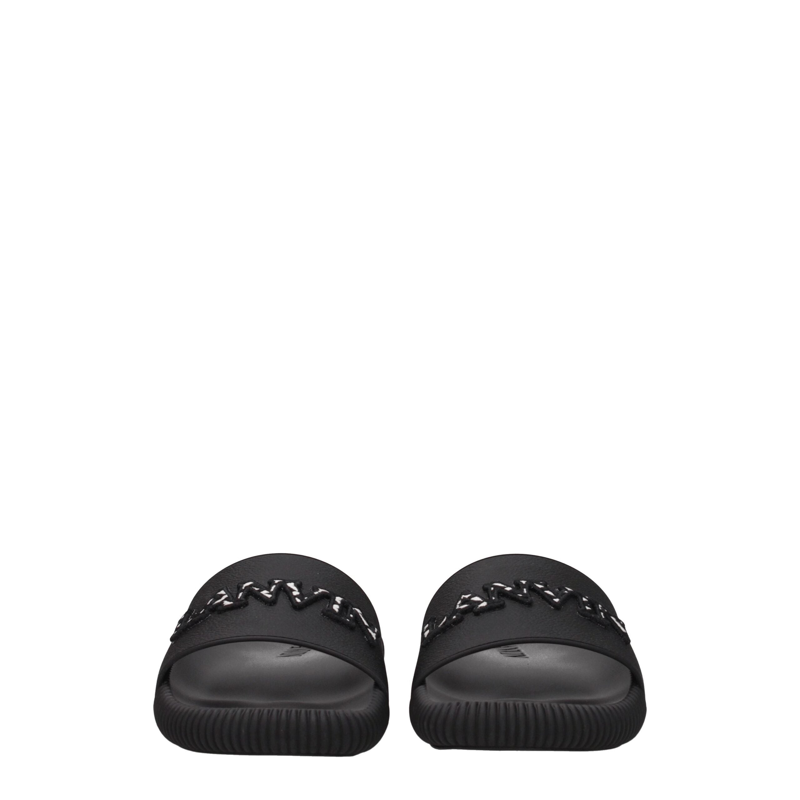 Black Cotton Slippers - ventzia