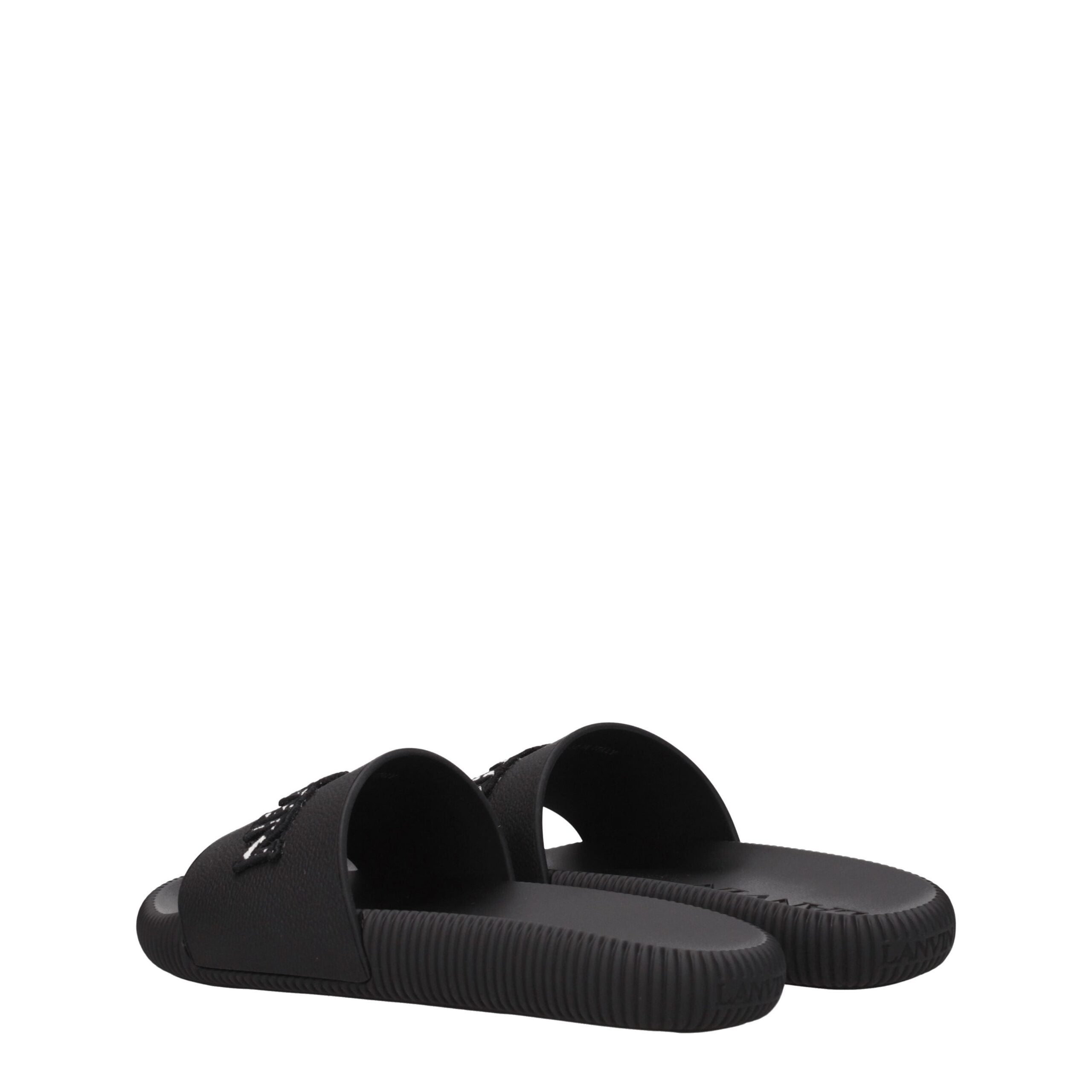Black Cotton Slippers - ventzia