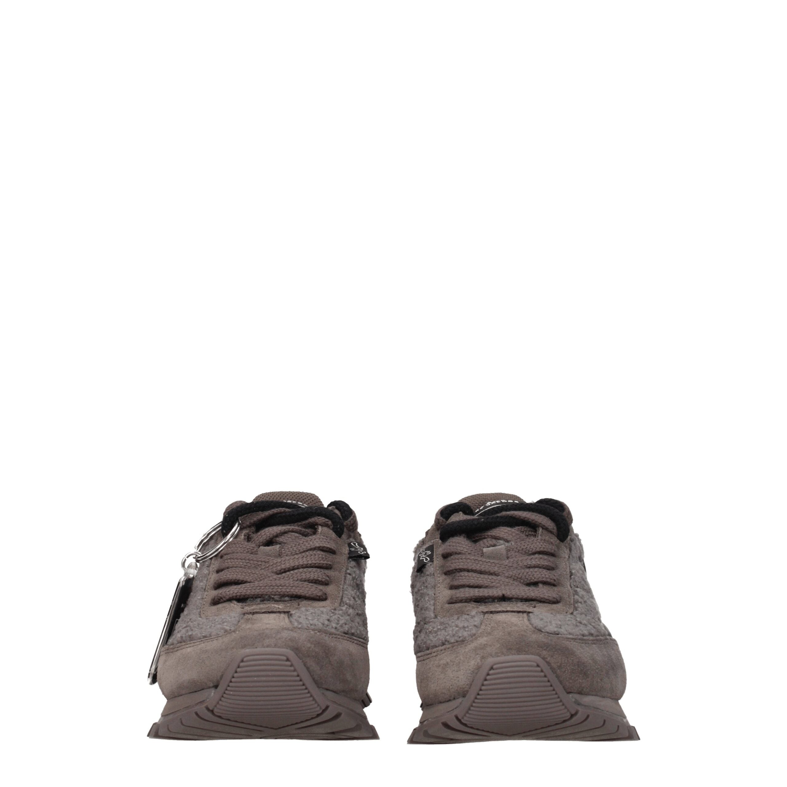 Gray Fur Chunky Sneakers - ventzia