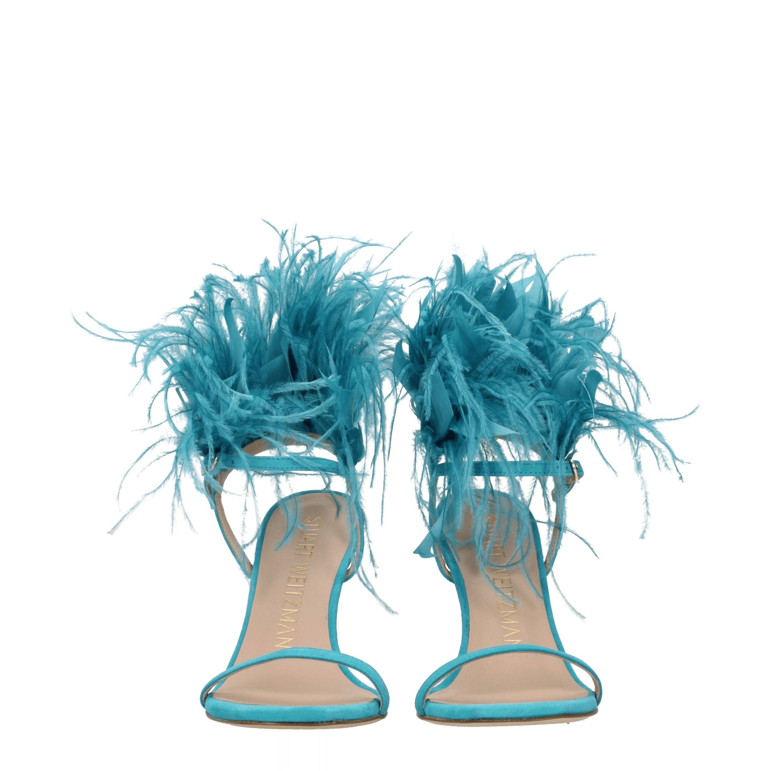Green Leather Stiletto Heel Sandals - ventzia