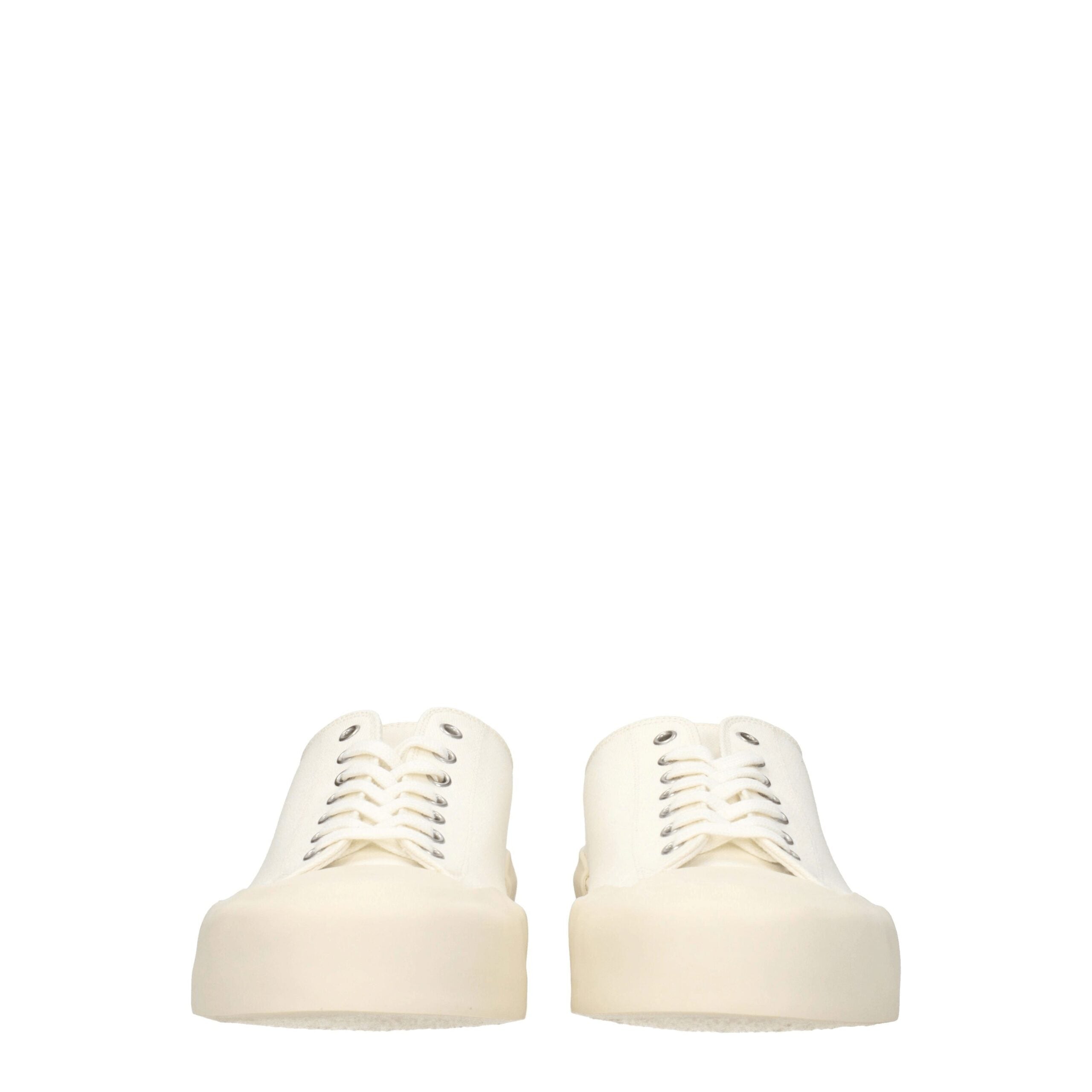 Beige Fabric Low Top Sneakers - ventzia