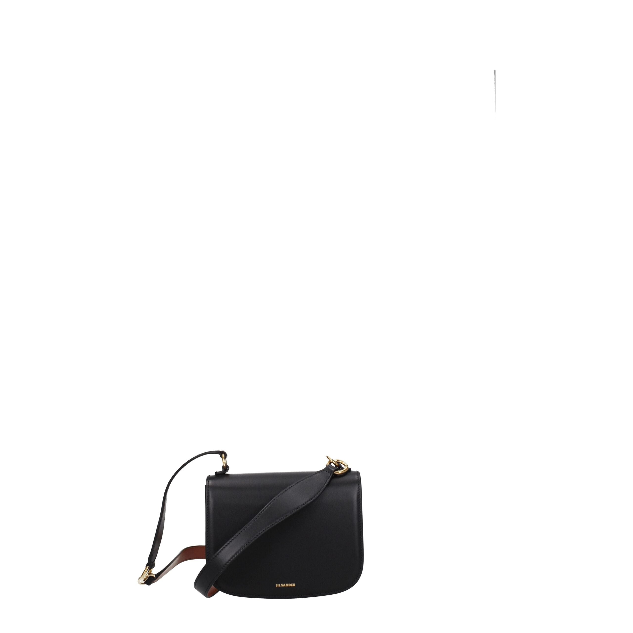 Black Leather Handbag - ventzia