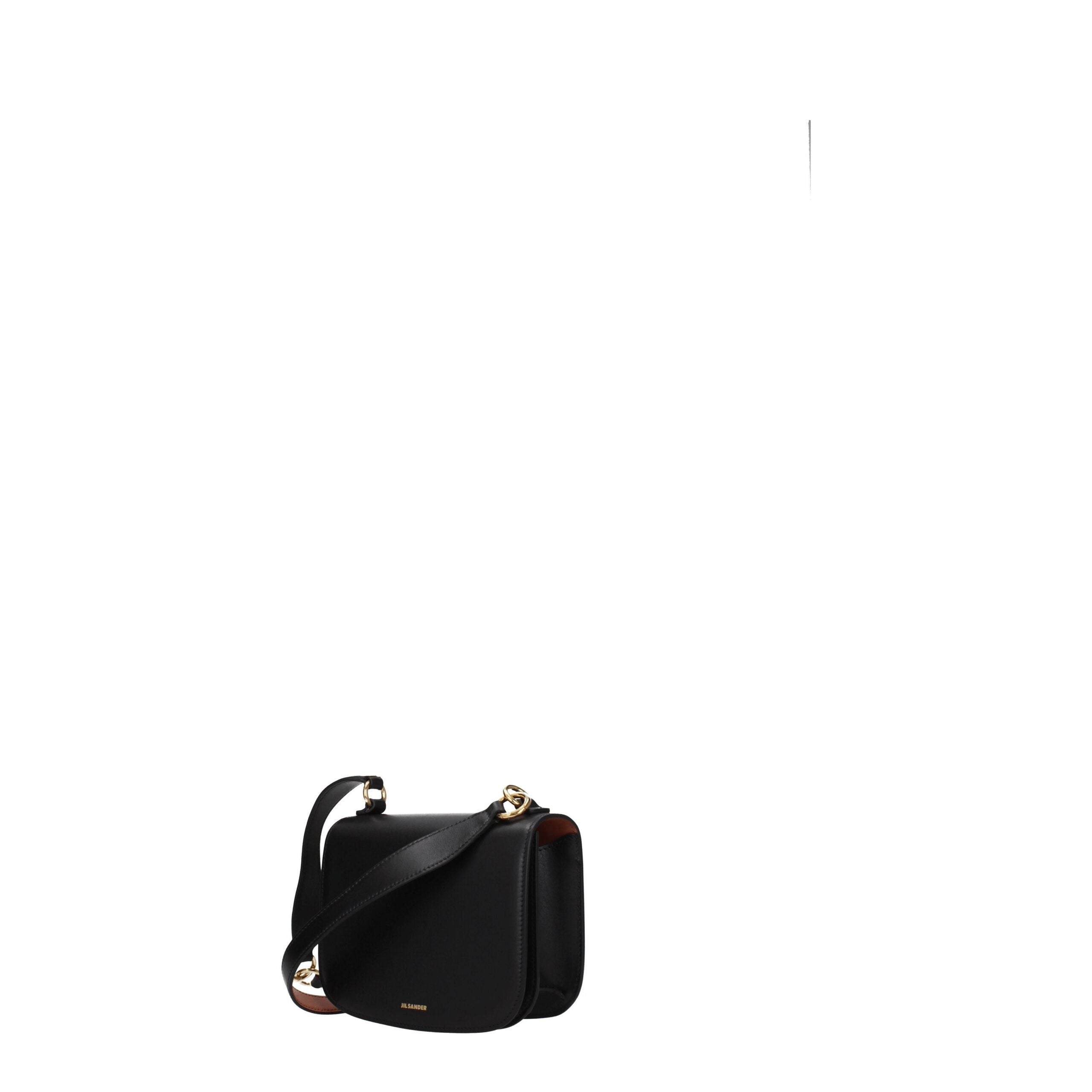 Black Leather Handbag - ventzia
