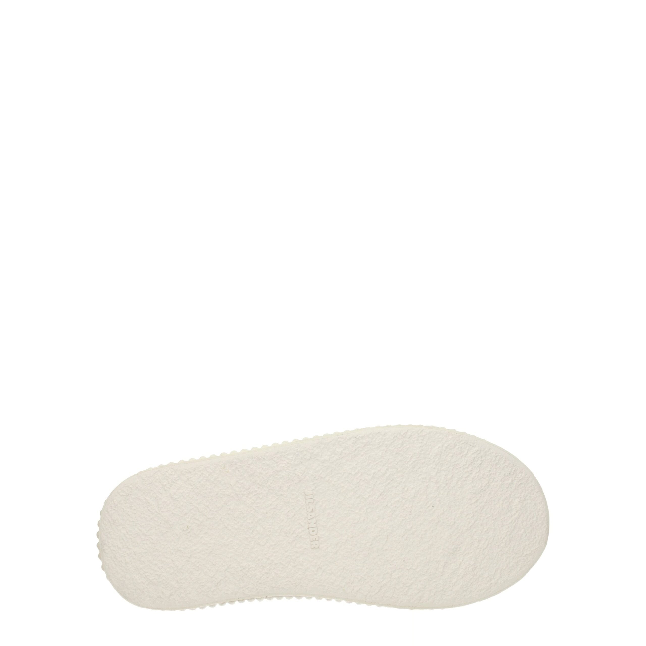 White Fabric Platform Sneakers - ventzia