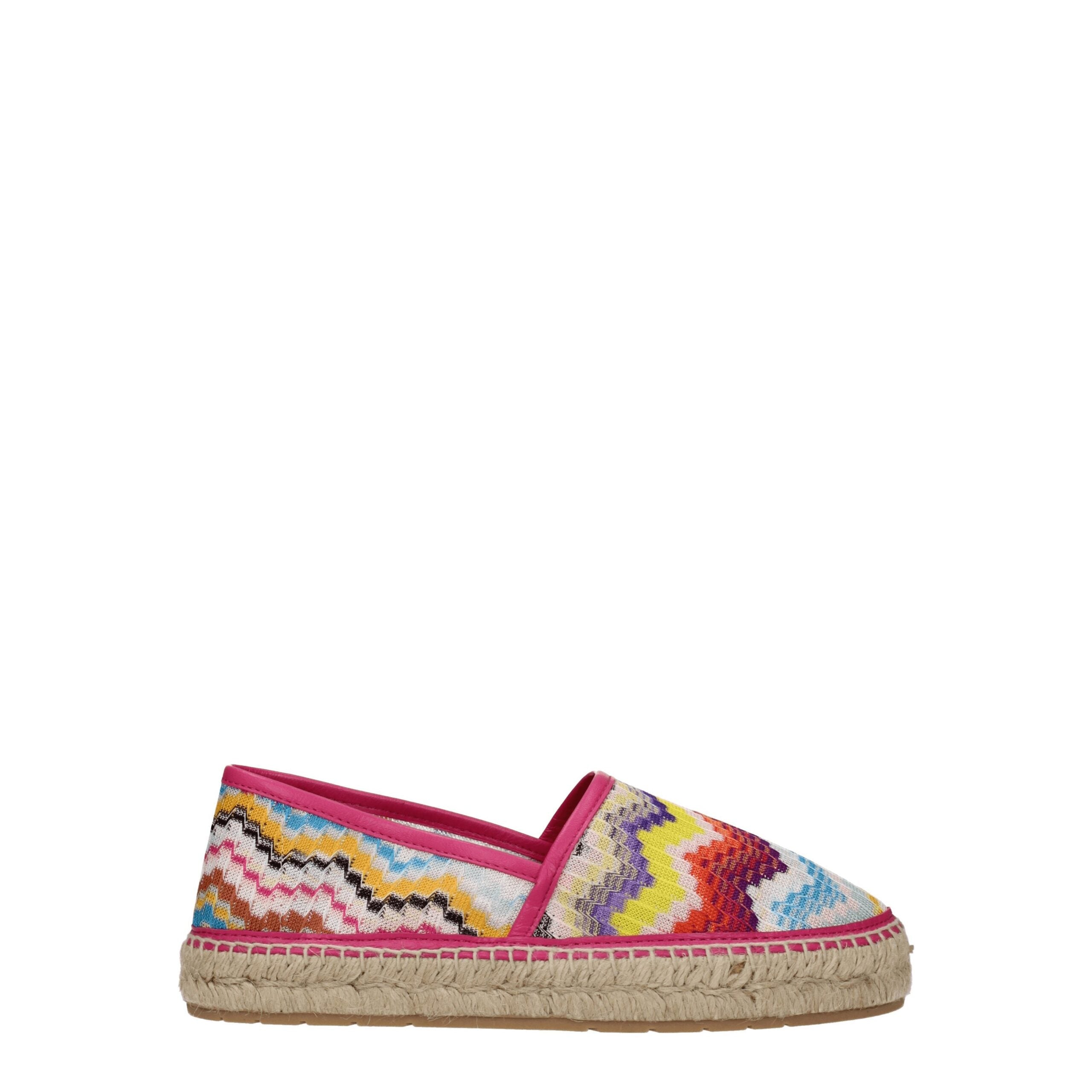 Multicolor Fabric Espadrilles - ventzia