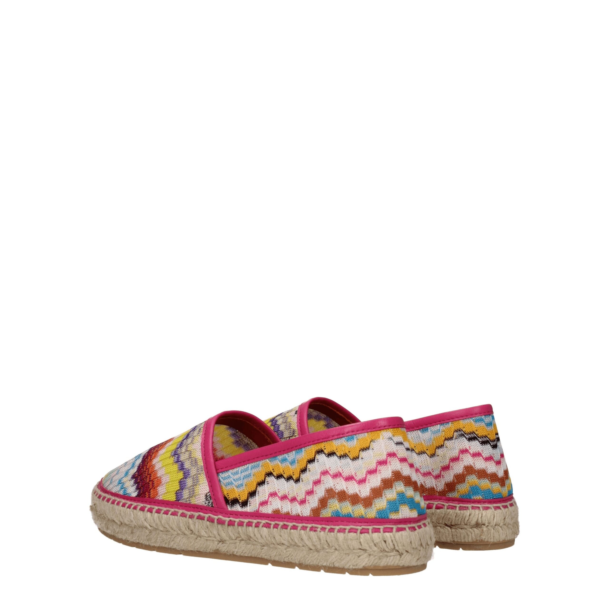 Multicolor Fabric Espadrilles - ventzia