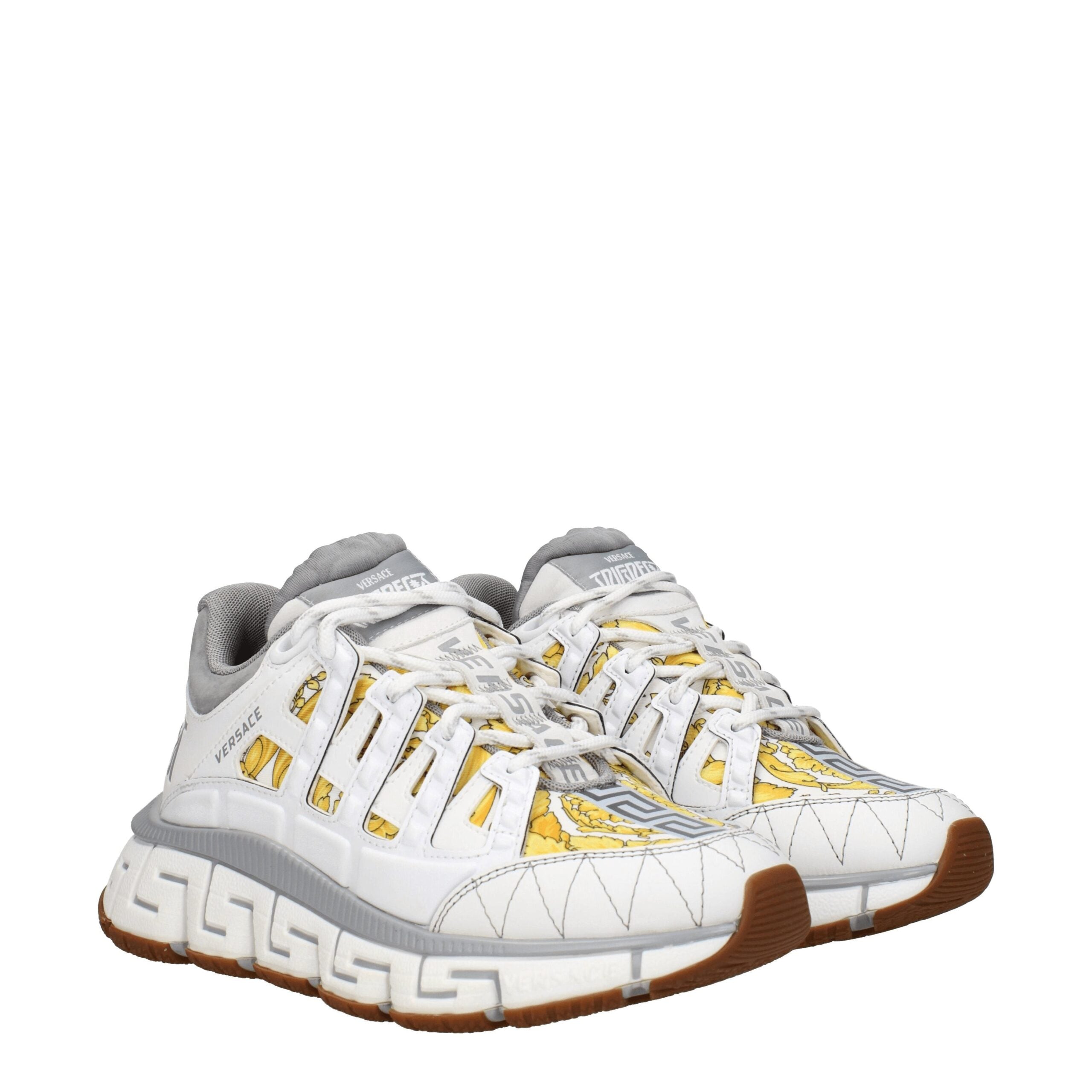 White Fabric Athletic Sneakers - ventzia