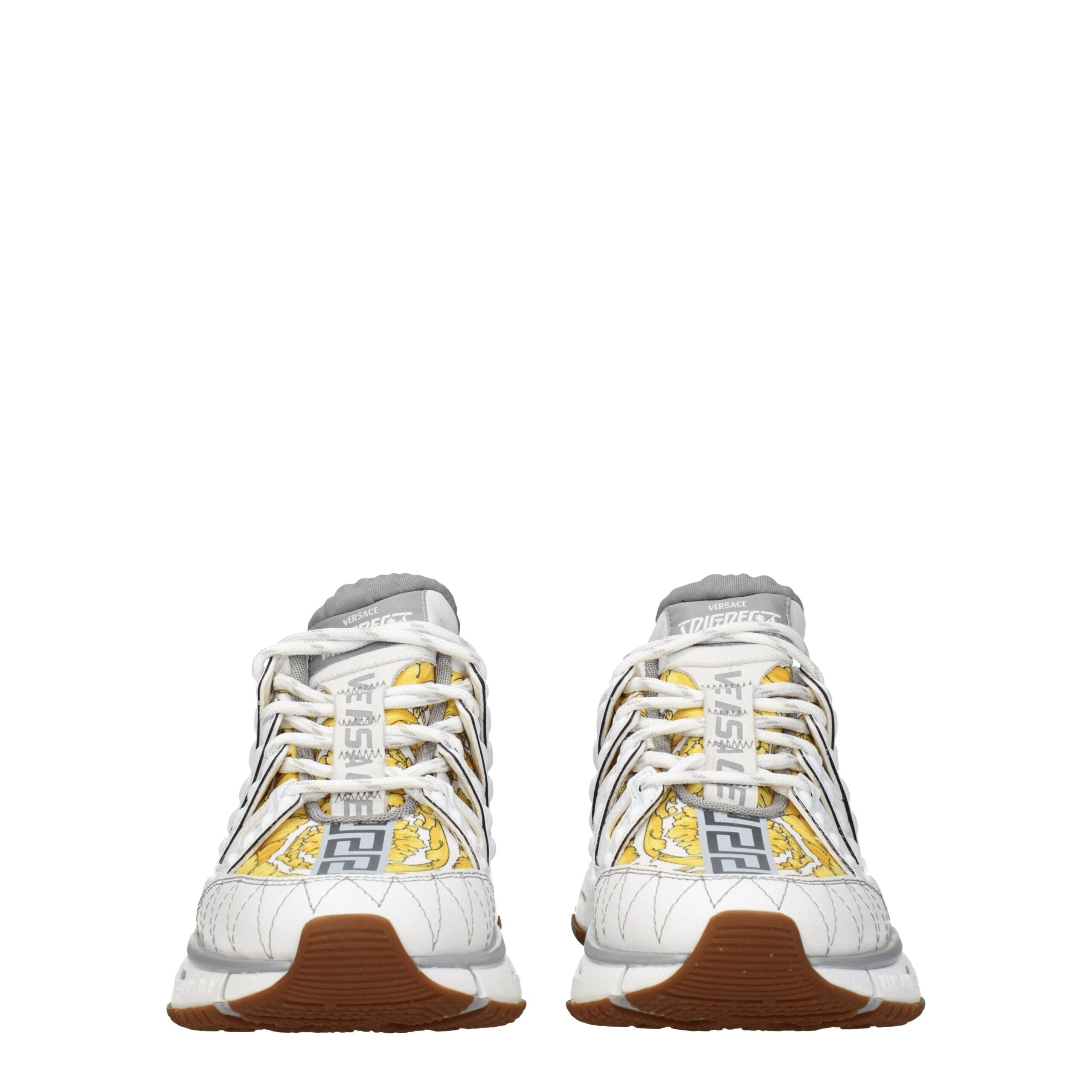 White Fabric Athletic Sneakers - ventzia