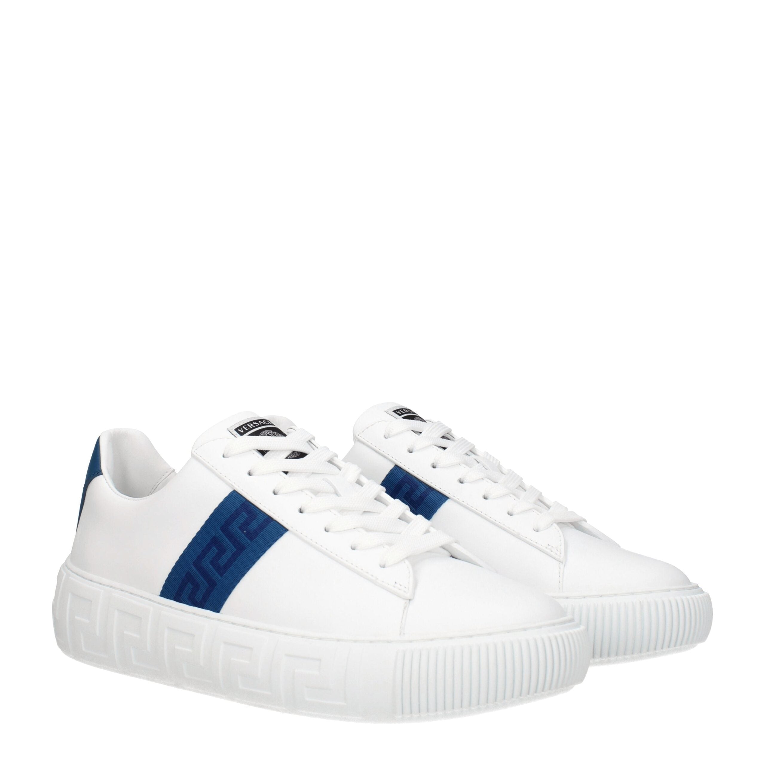 White Leather Low Top Sneakers - ventzia