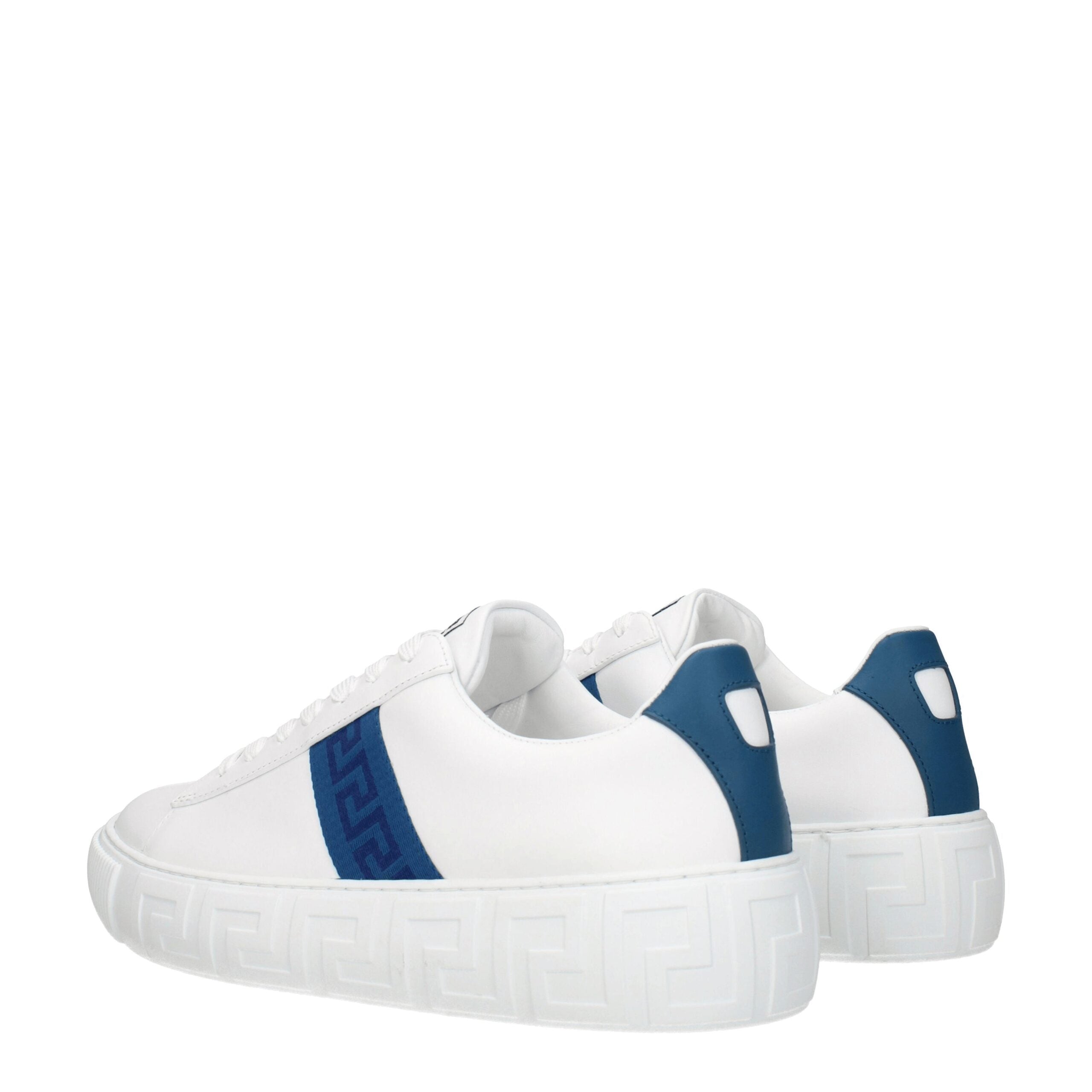 White Leather Low Top Sneakers - ventzia