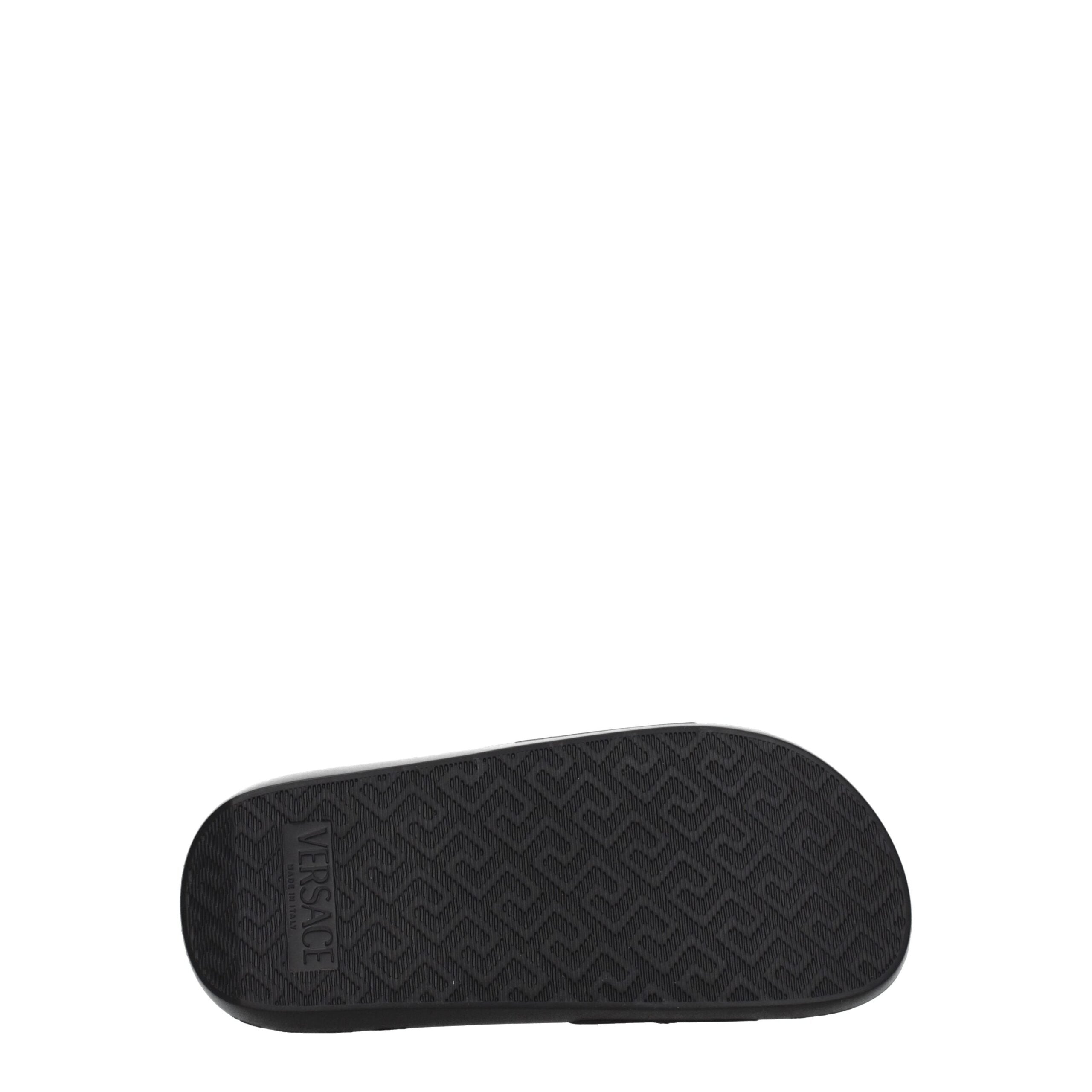 Black Leather Slippers - ventzia