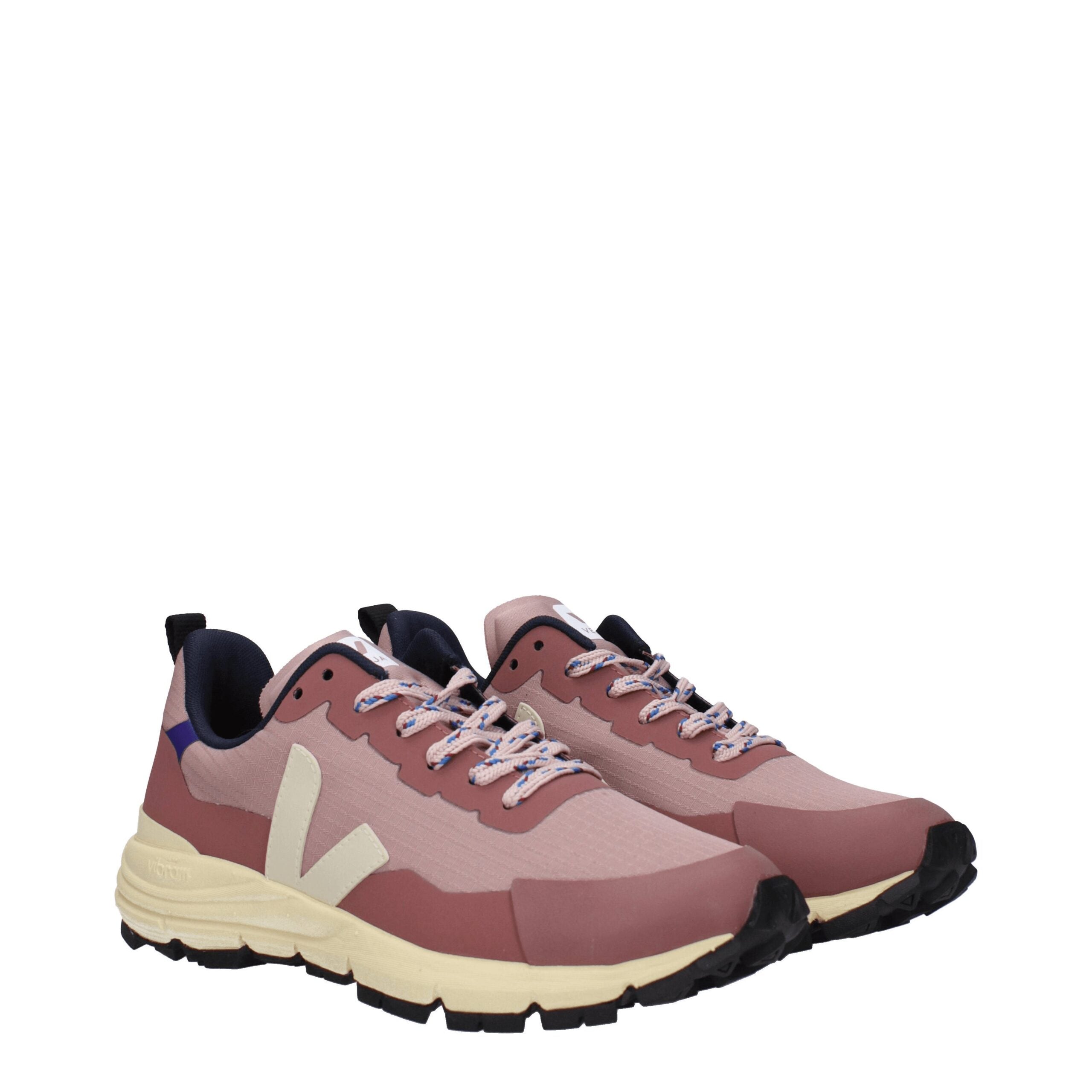 Pink Fabric Athletic Sneakers - ventzia