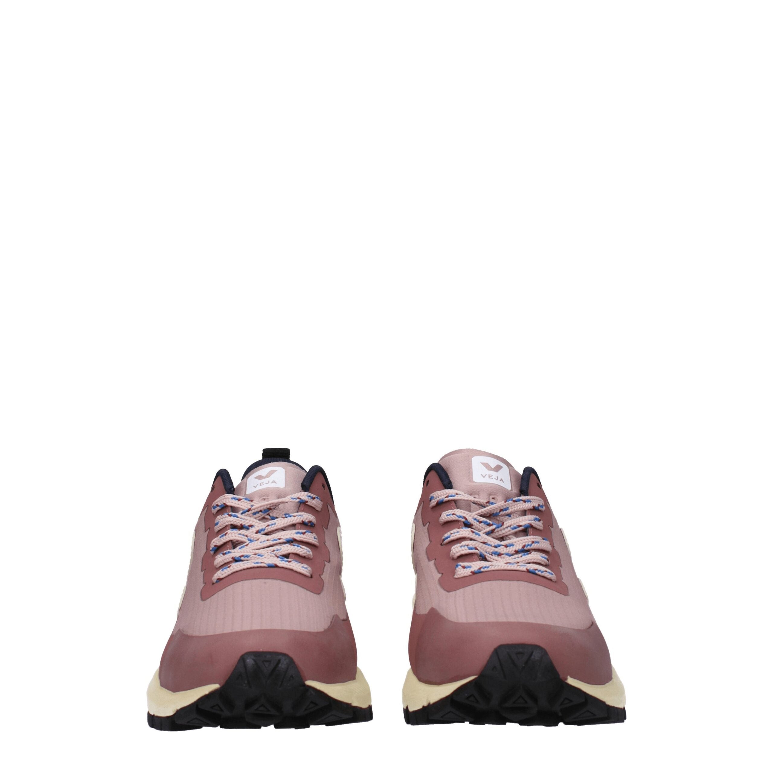 Pink Fabric Athletic Sneakers - ventzia