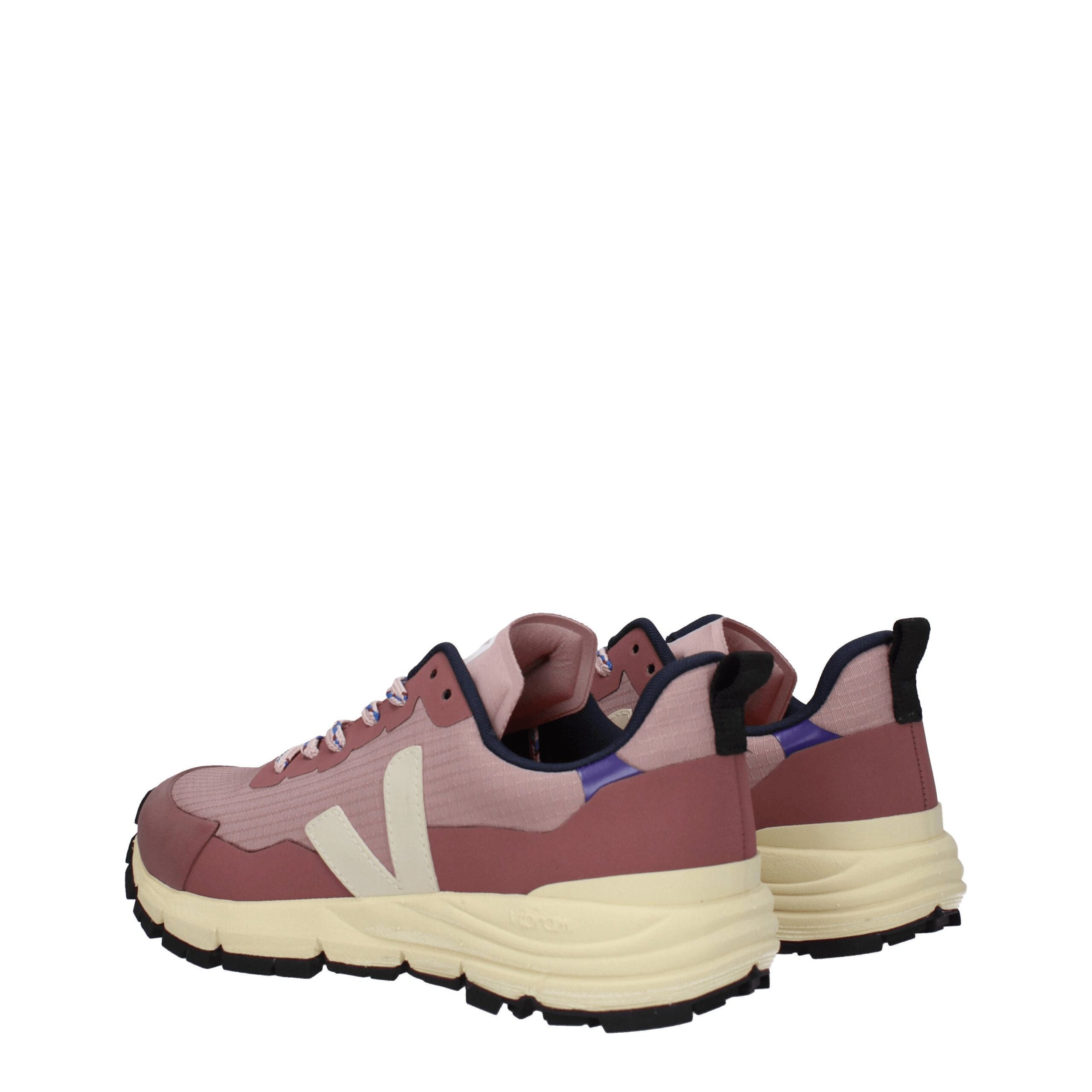 Pink Fabric Athletic Sneakers - ventzia