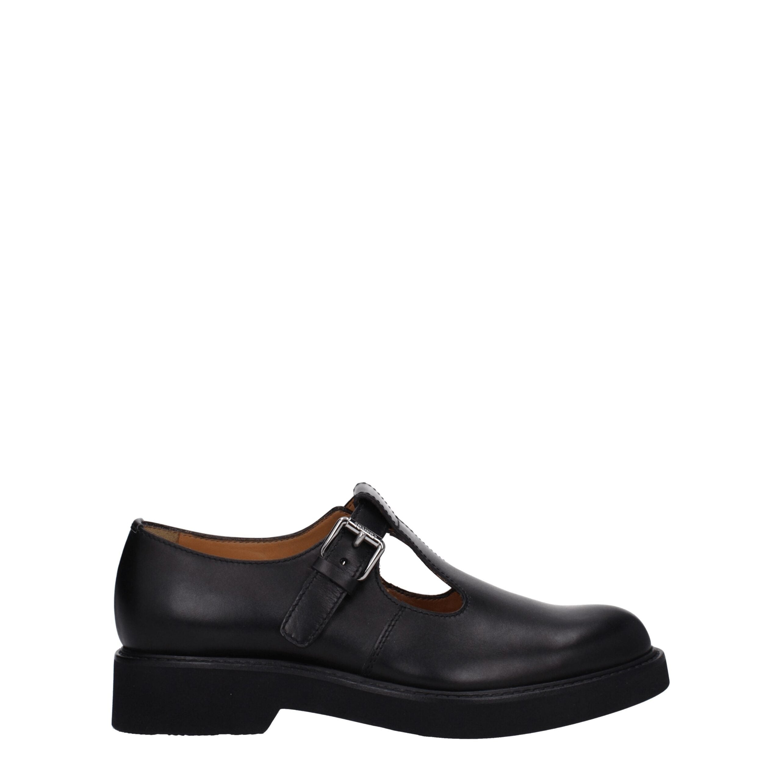 Black Leather Oxfords And Derbies - ventzia