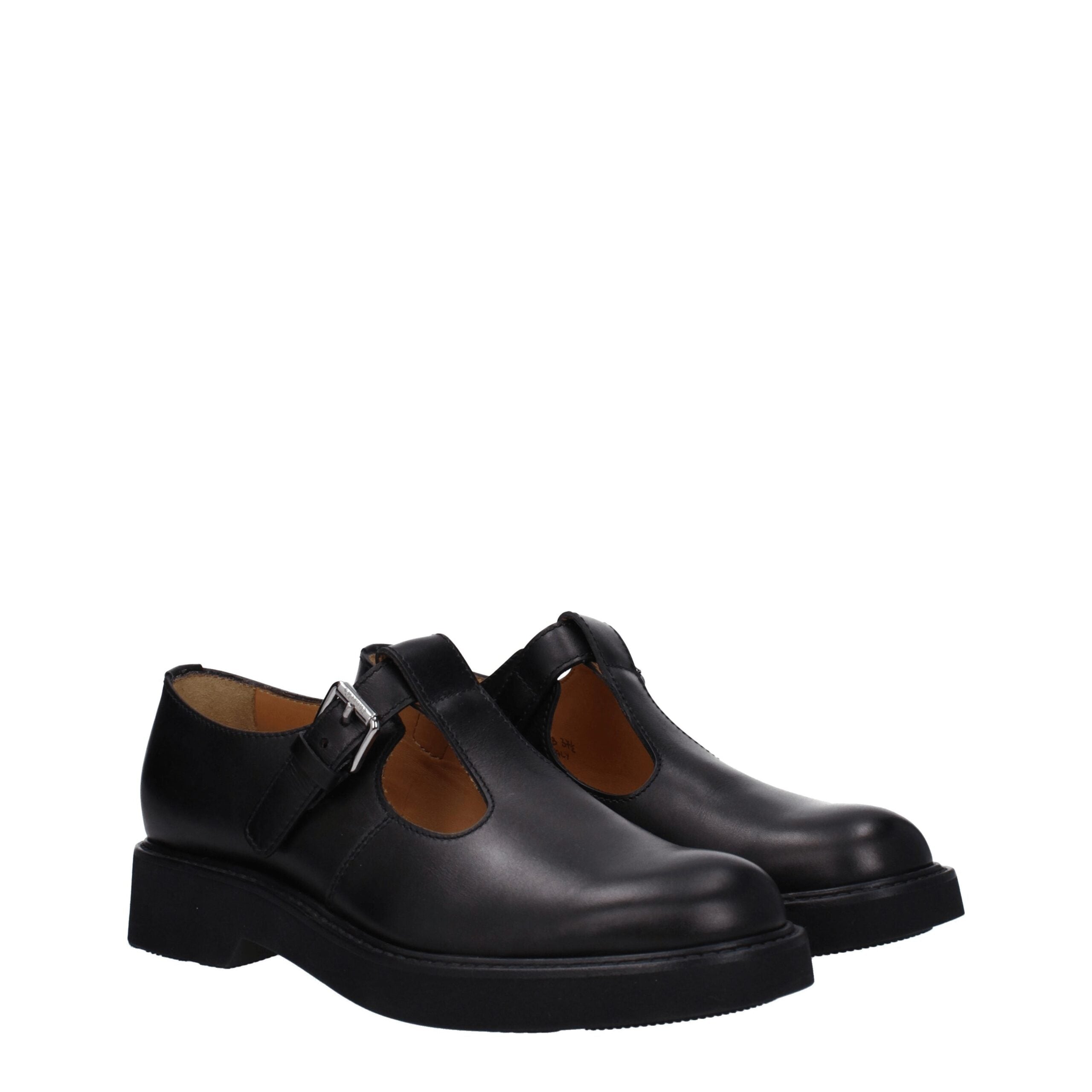 Black Leather Oxfords And Derbies - ventzia