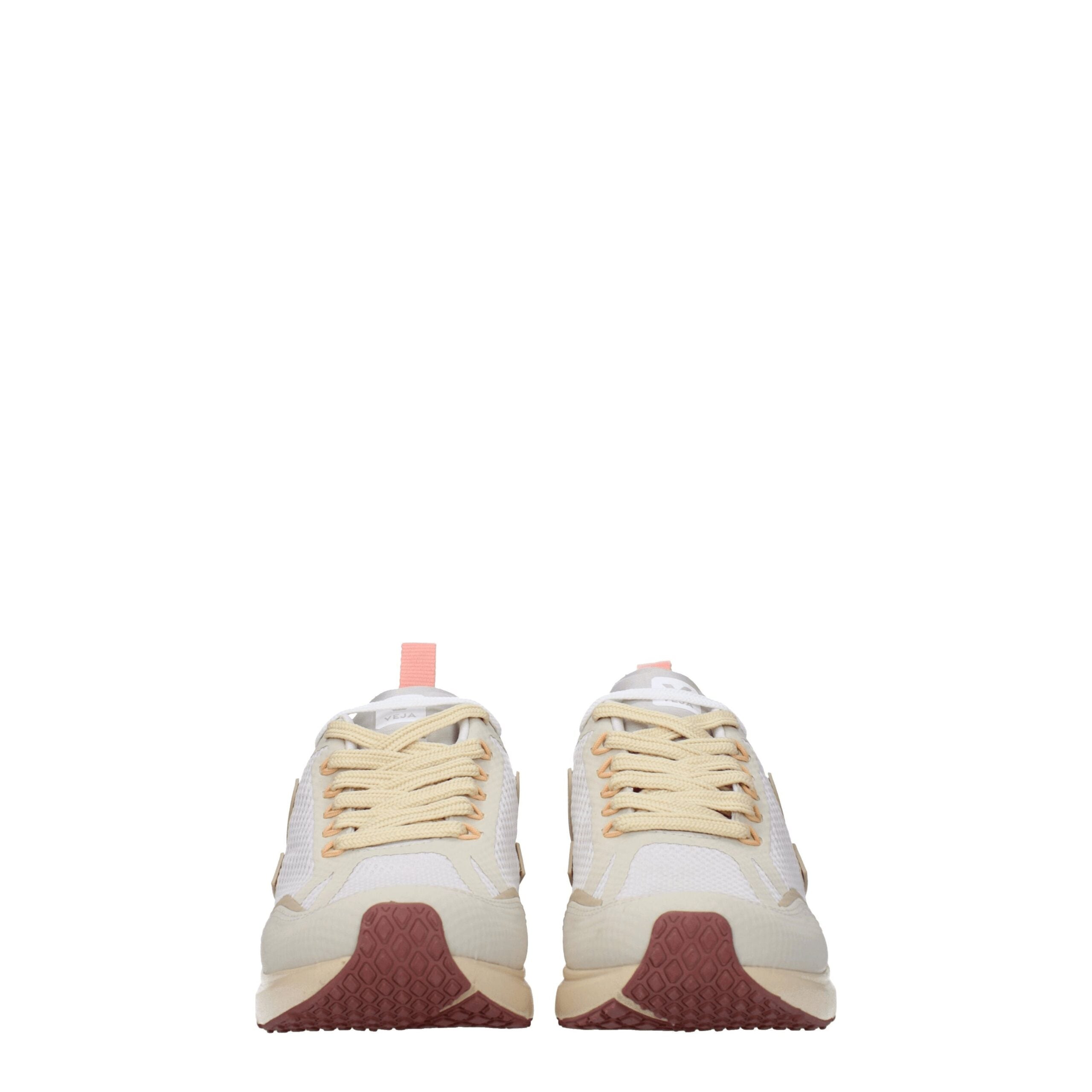 Beige Fabric Athletic Sneakers - ventzia