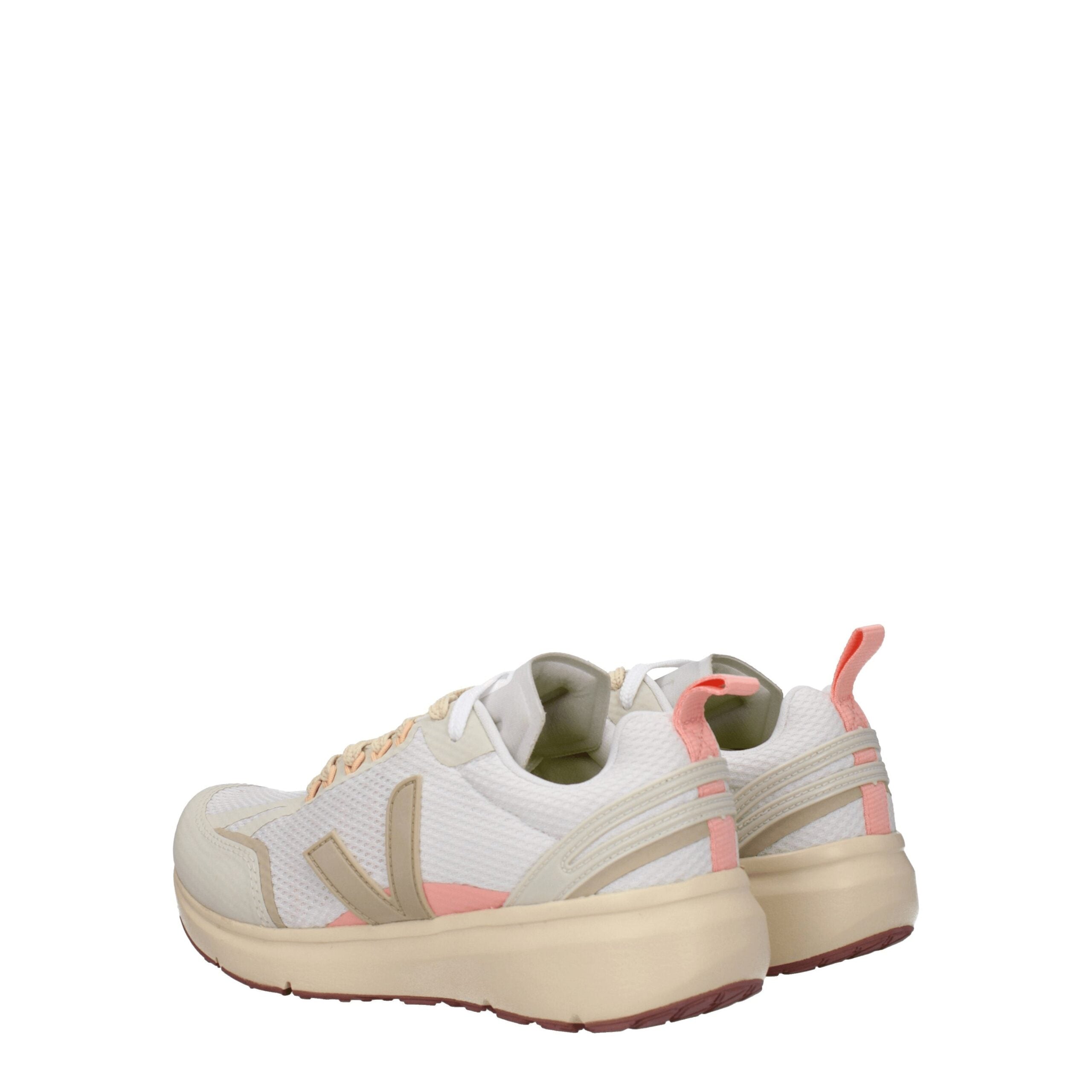 Beige Fabric Athletic Sneakers - ventzia