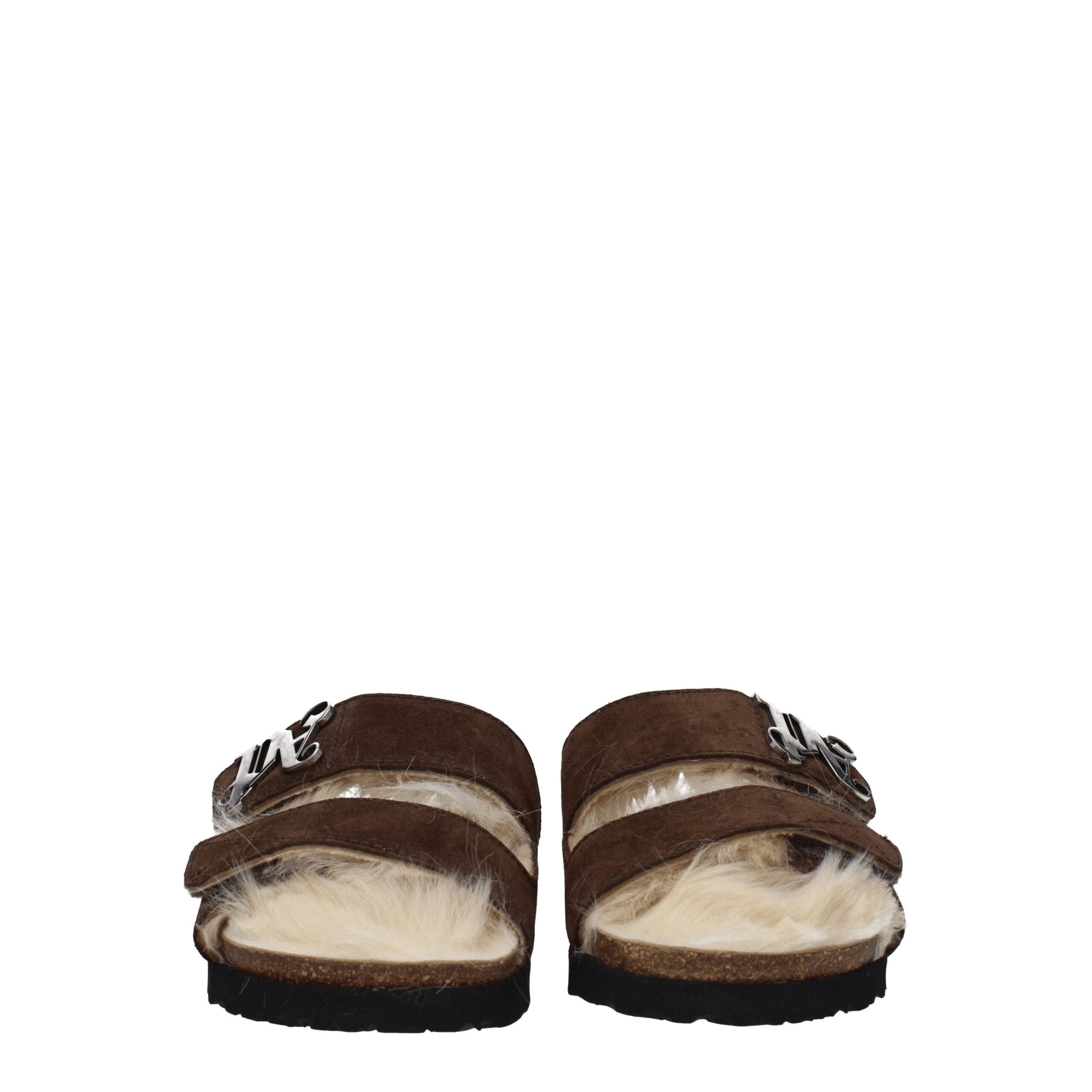 Brown Leather Slippers