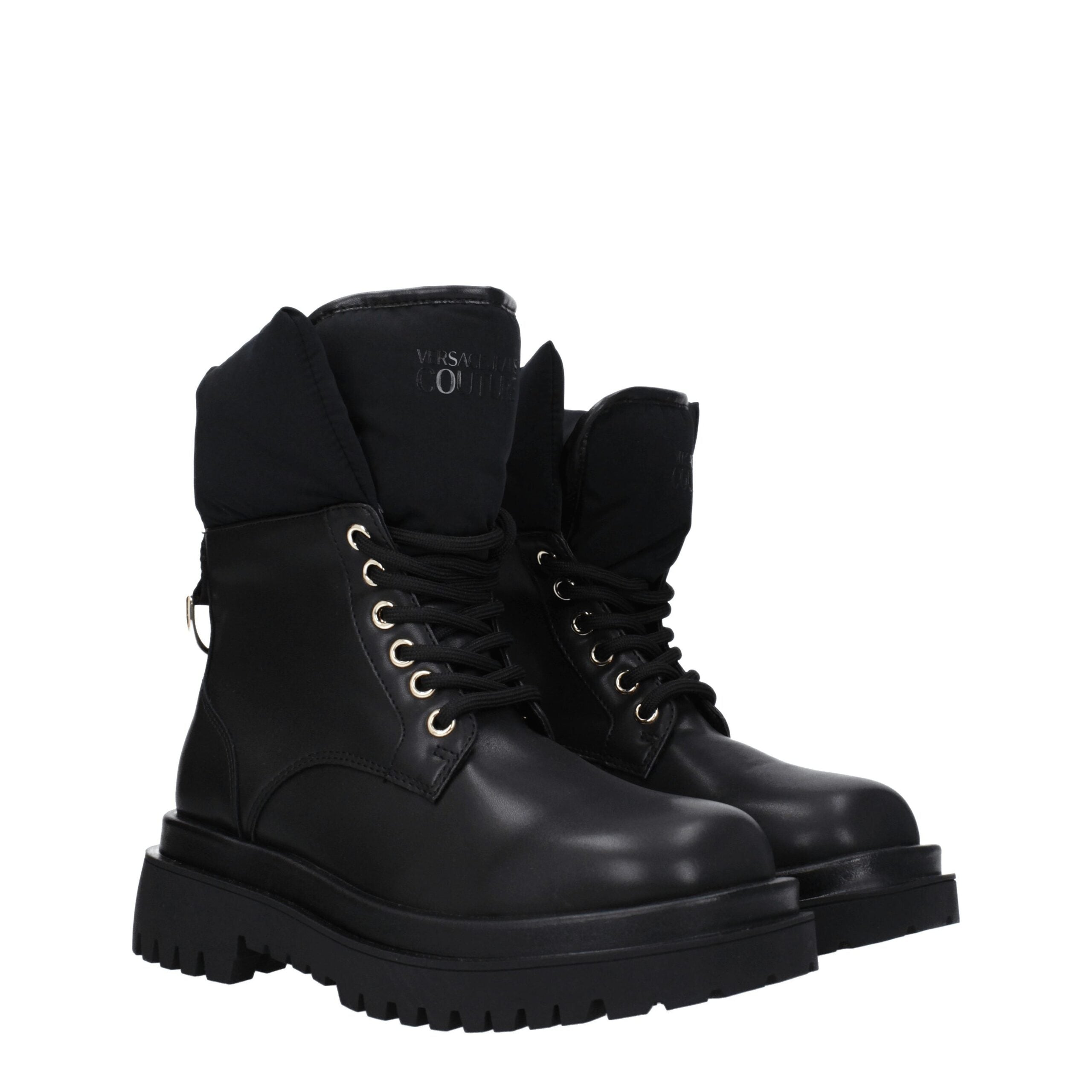 Black Polyethylene Ankle Boots