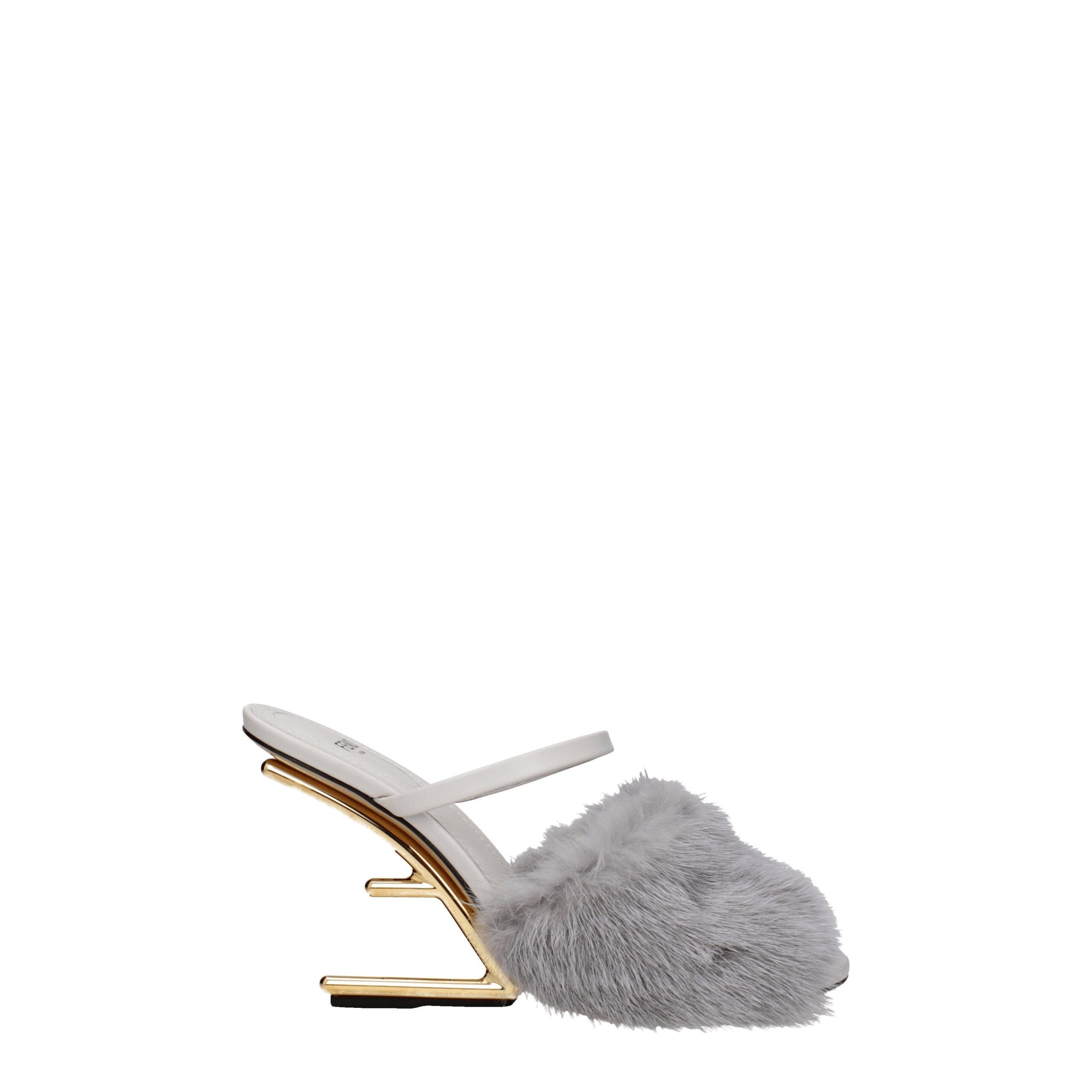 Gray Mink Slippers - ventzia
