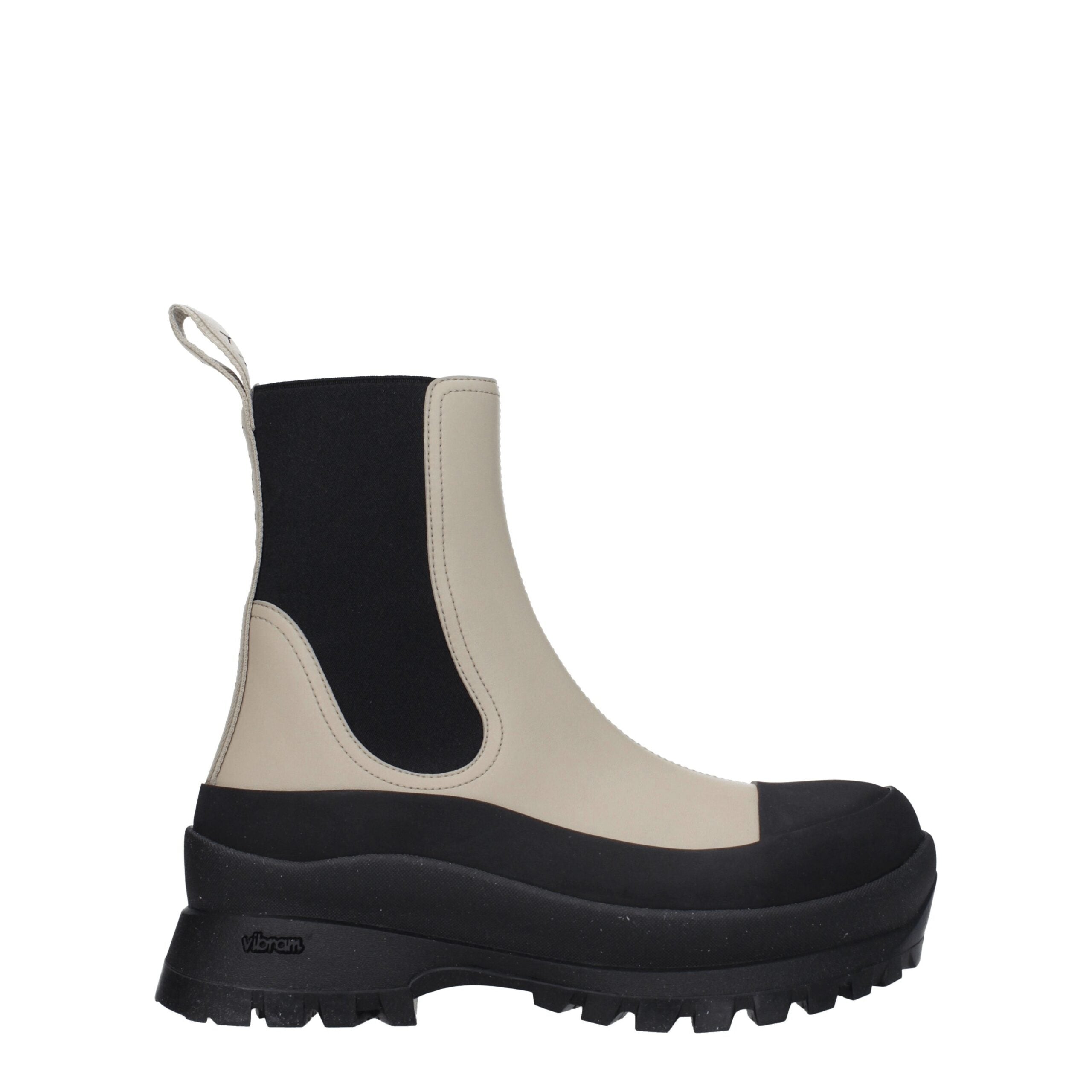 Black Leather Ankle Boots - ventzia