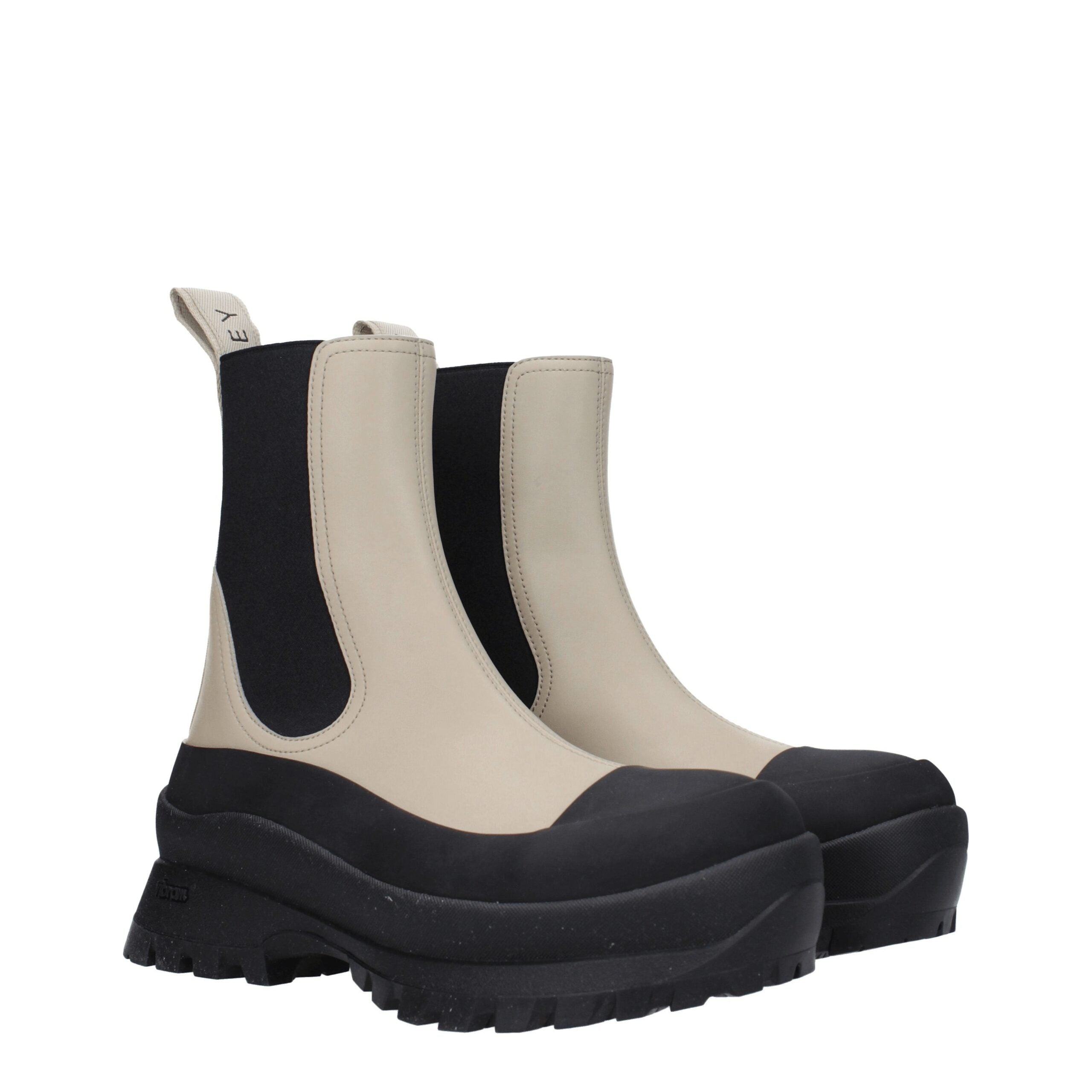 Black Leather Ankle Boots - ventzia